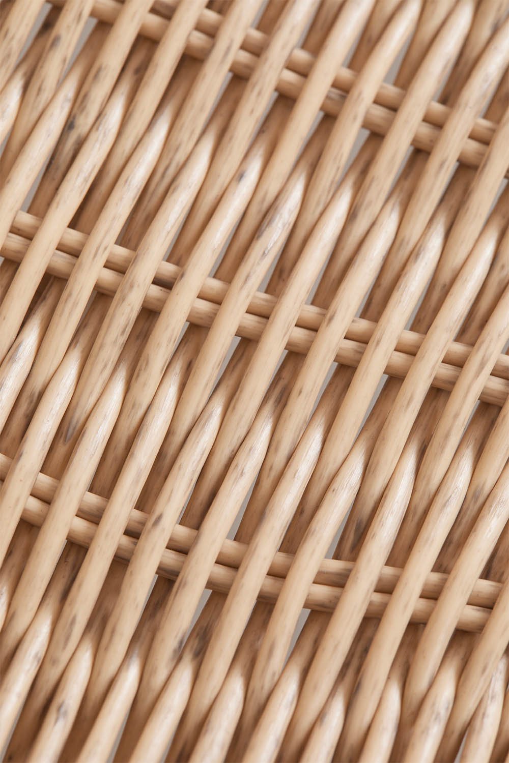 Pack of 2 stackable high garden stools in synthetic rattan Reiven, gallery image 8