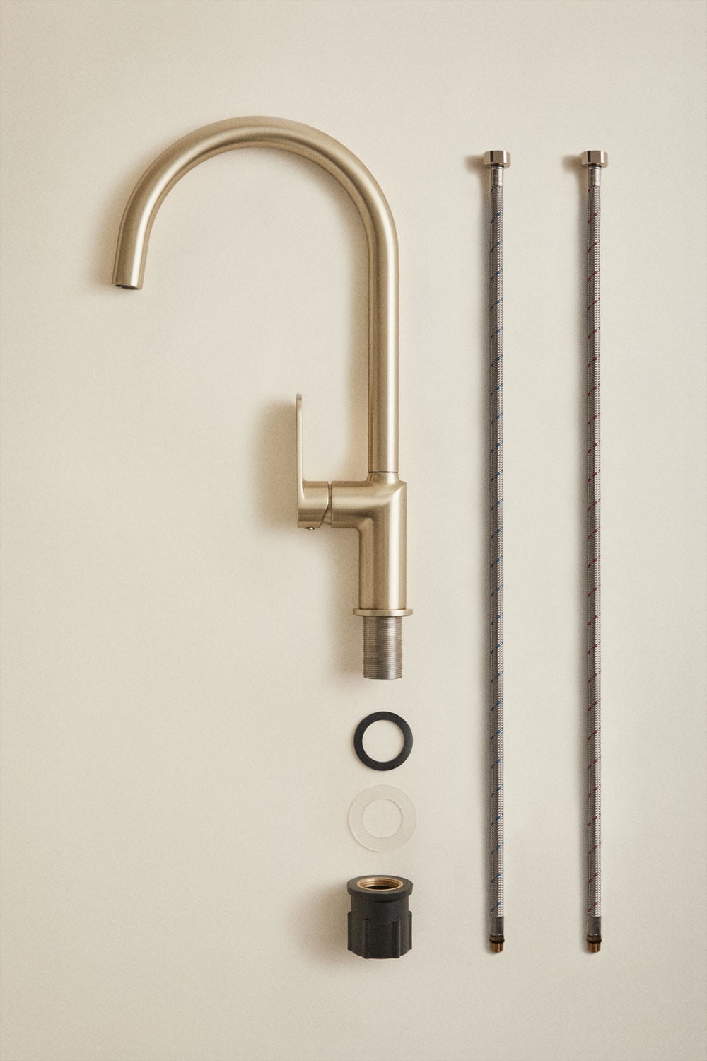Outdoor kitchen faucet with high spout in brass Alameda, gallery image 5
