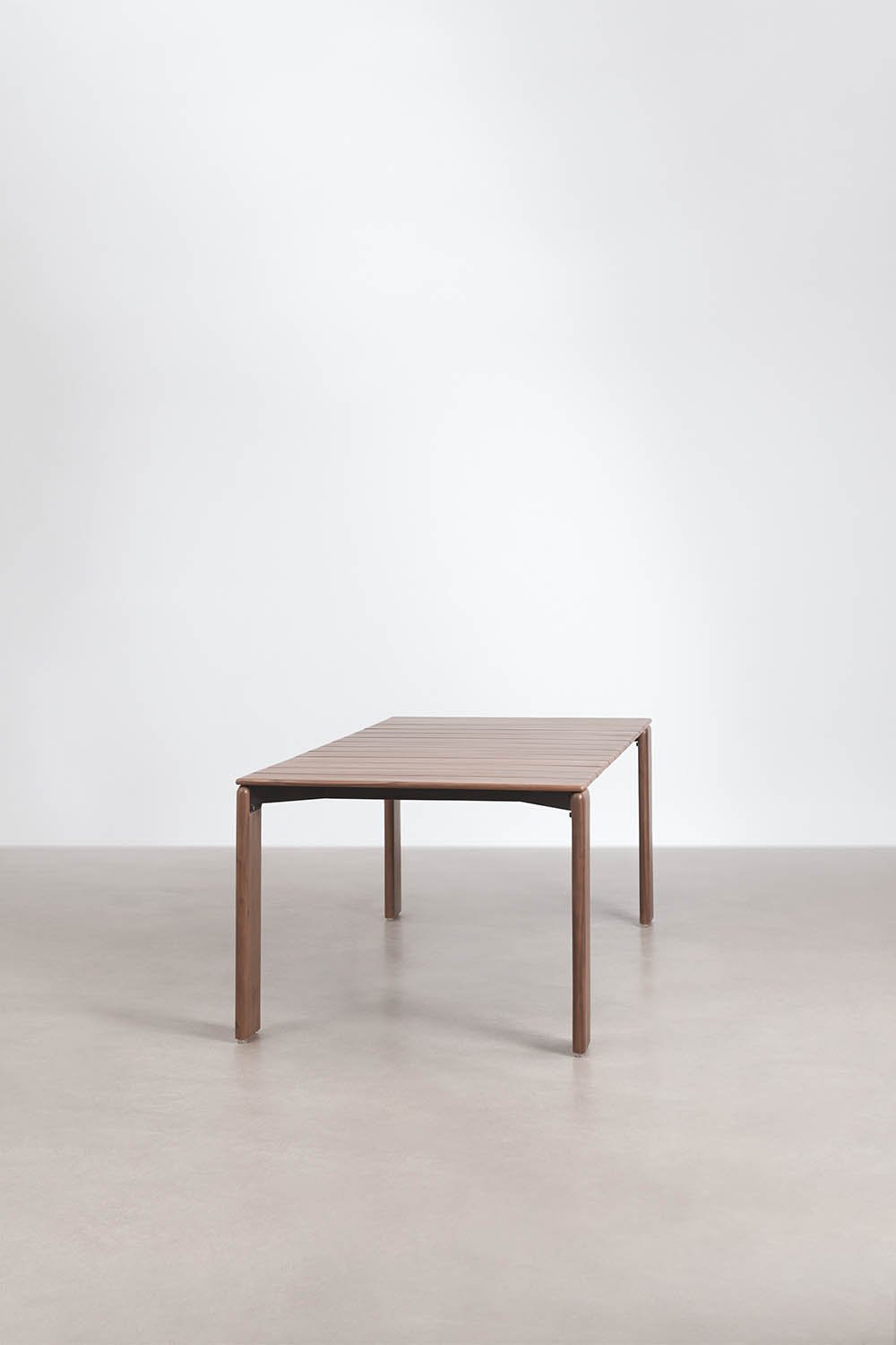 Rectangular garden table in Kandroa acacia wood, gallery image 4