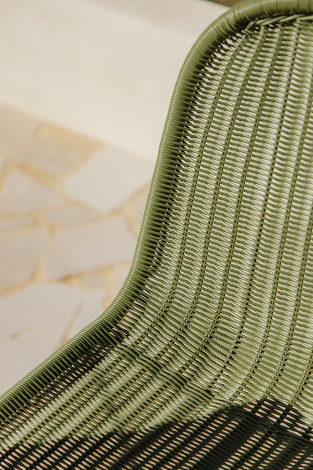 Stackable garden chair in synthetic rattan Reiven, gallery image 2