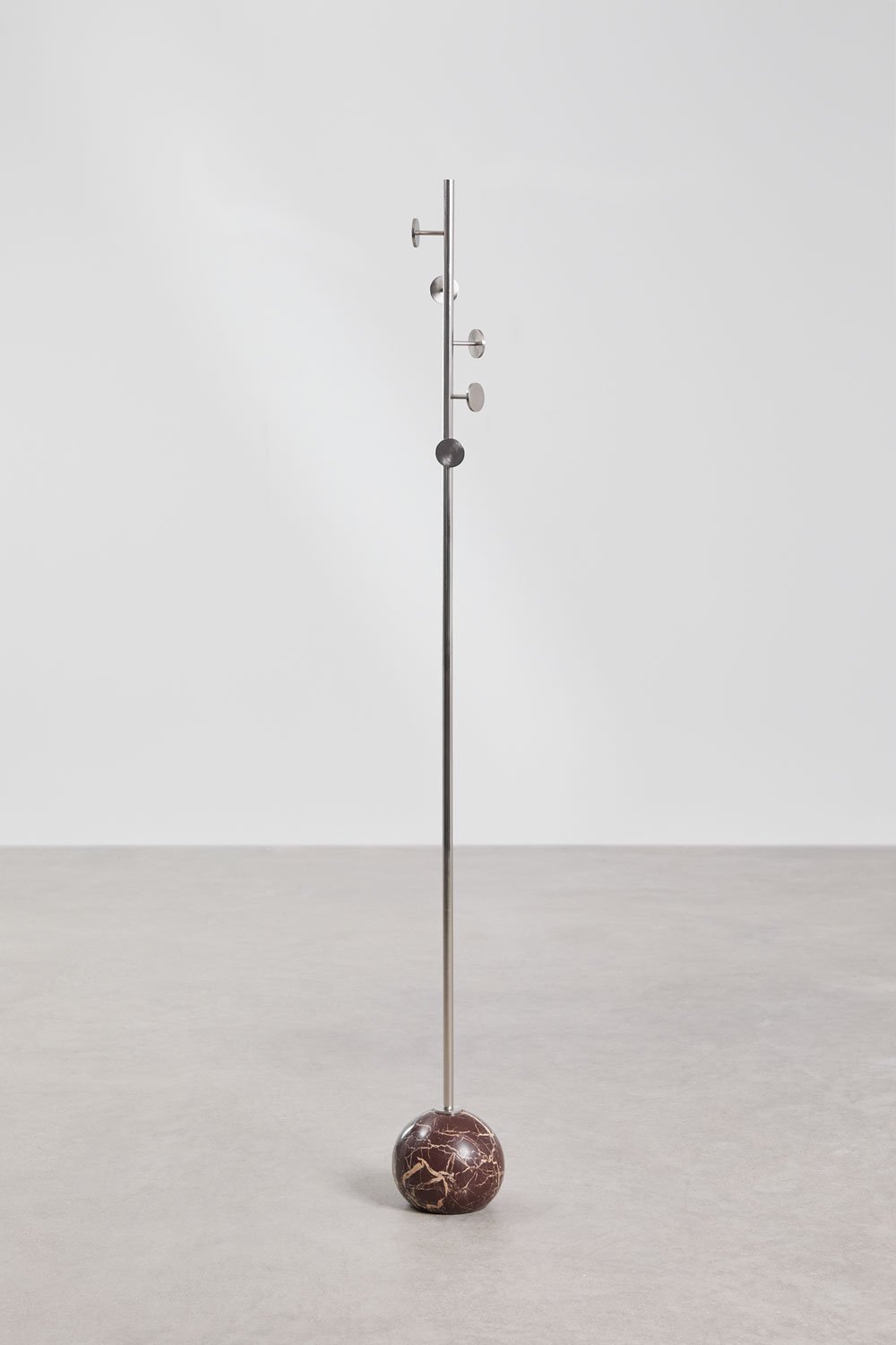 Felora iron and marble standing coat rack, gallery image 3
