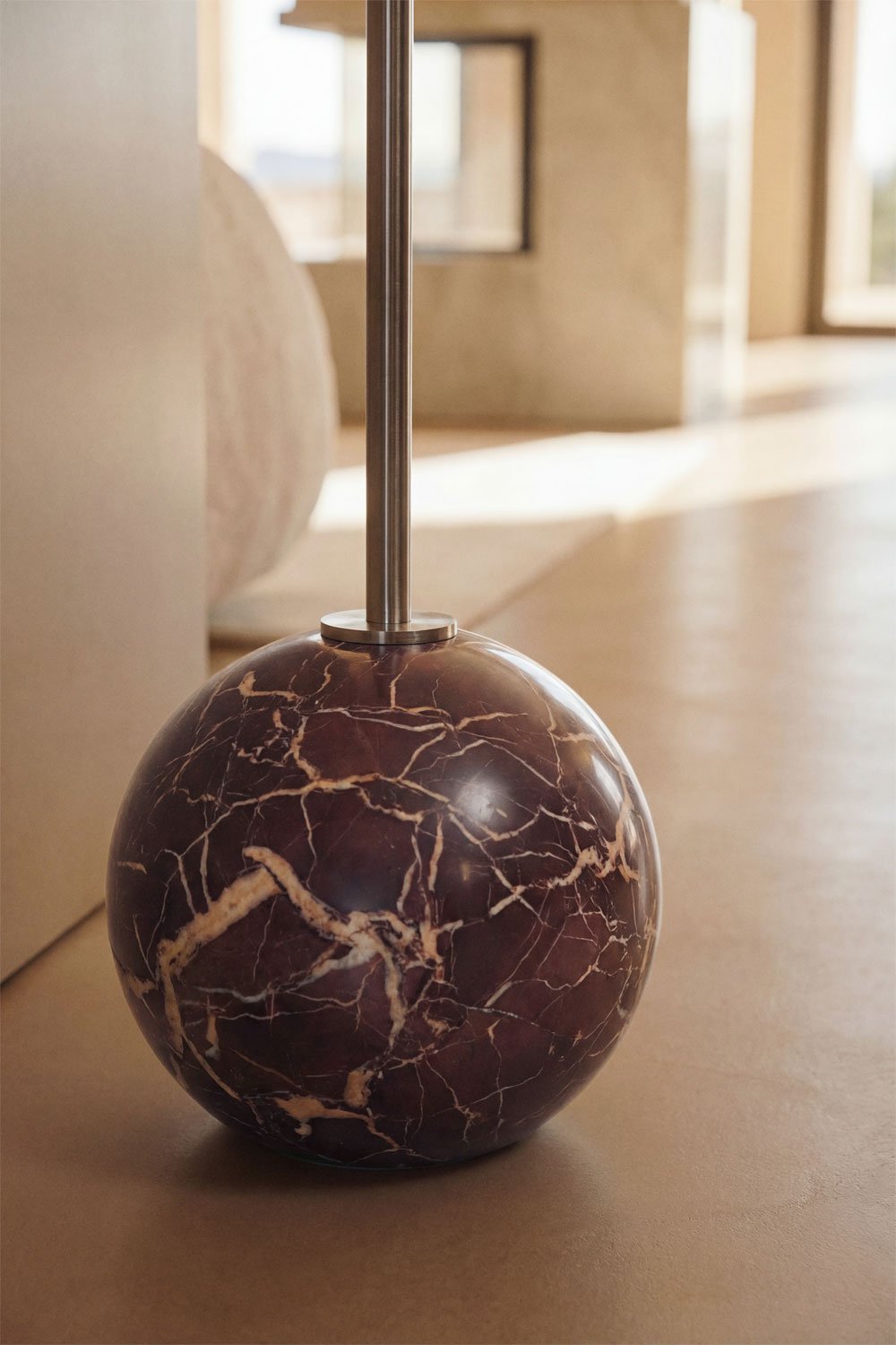 Felora iron and marble standing coat rack, gallery image 2