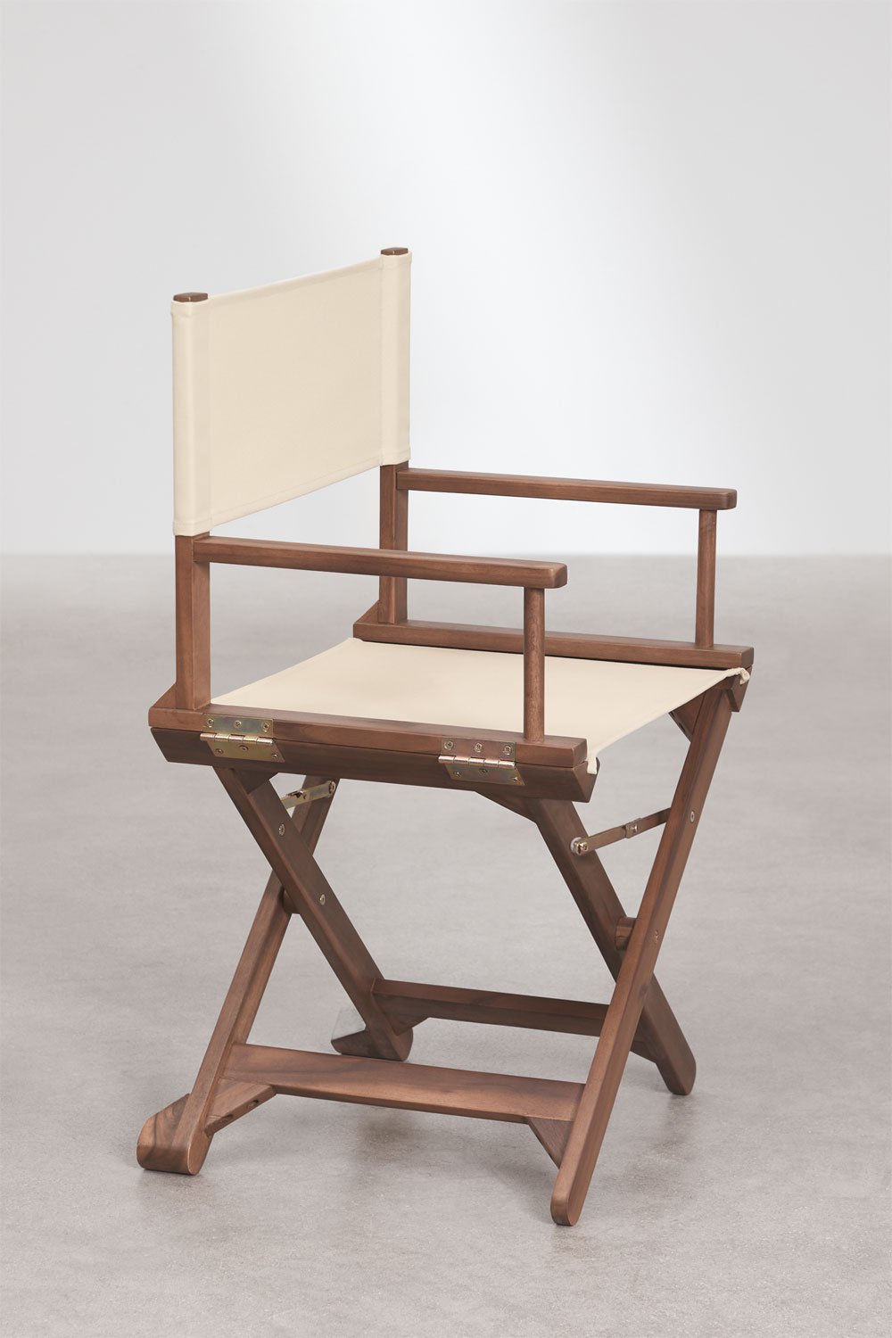 Ridley folding garden director's chair in acacia wood, gallery image 4