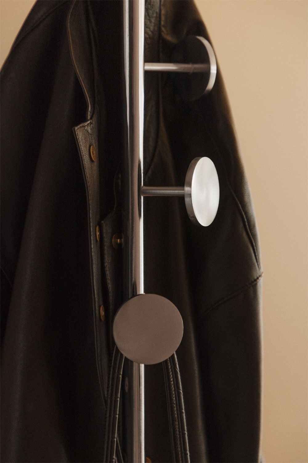 Drivela iron and marble standing coat rack, gallery image 2