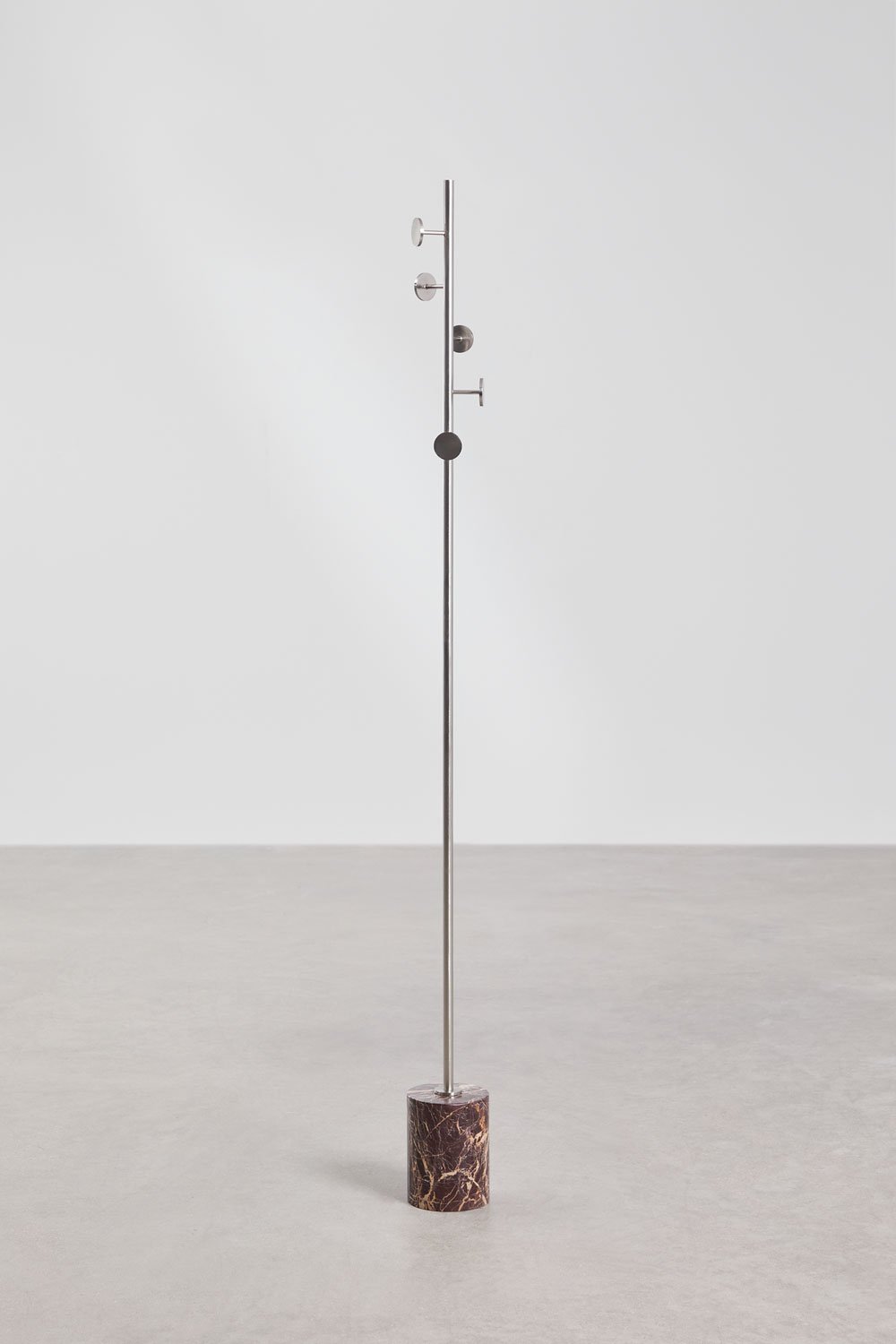 Drivela iron and marble standing coat rack, gallery image 3