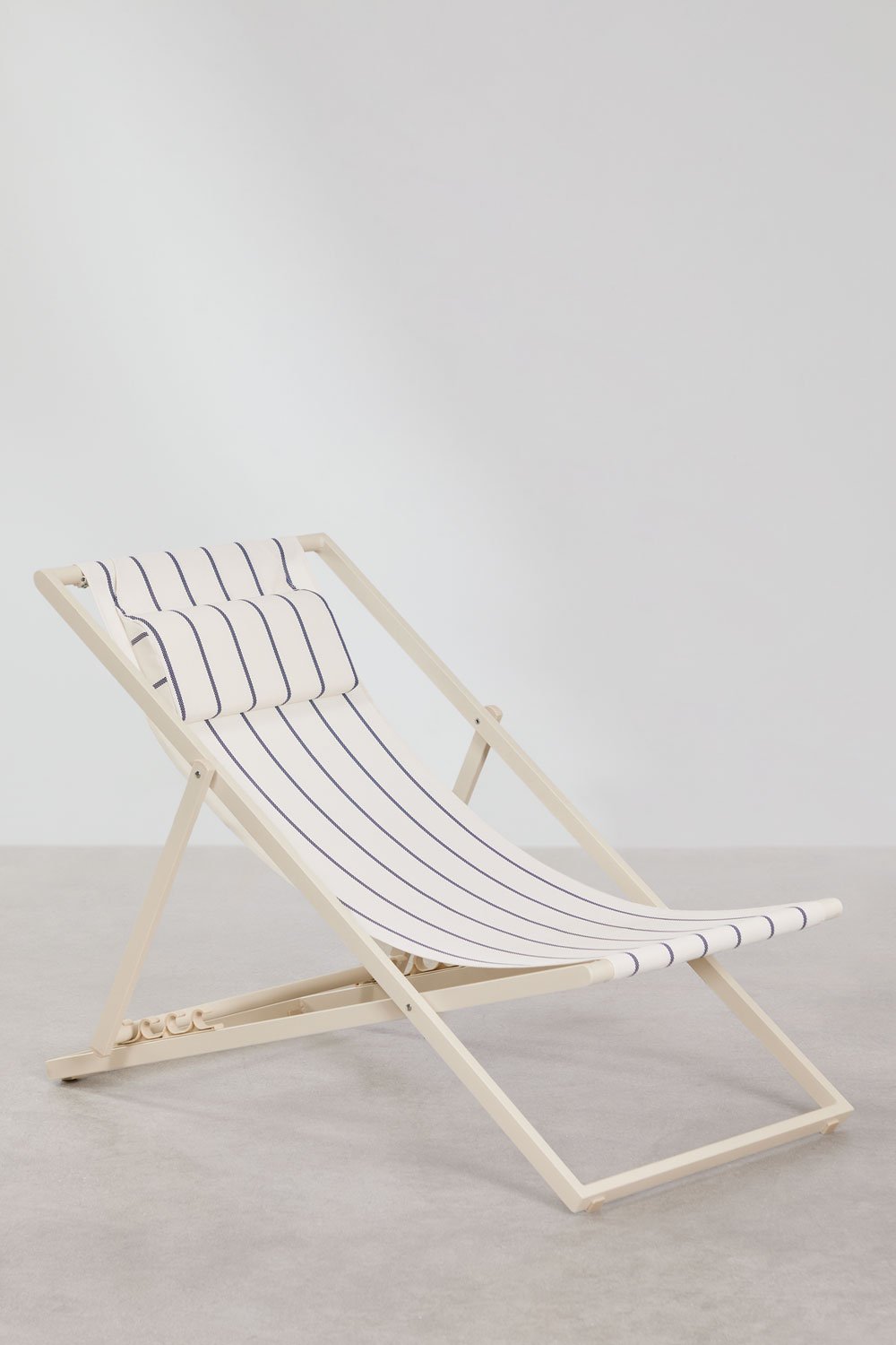 Folding hammock with cushion in steel Jensy, gallery image 1