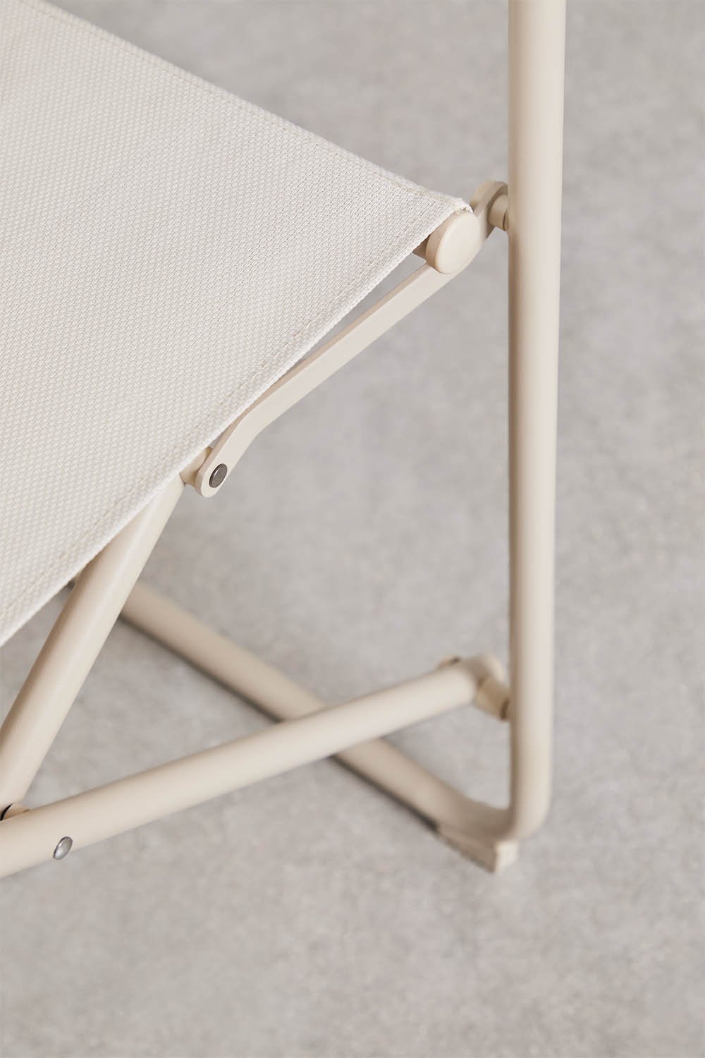 Pack of 4 folding director chairs for garden in Melida steel, gallery image 7