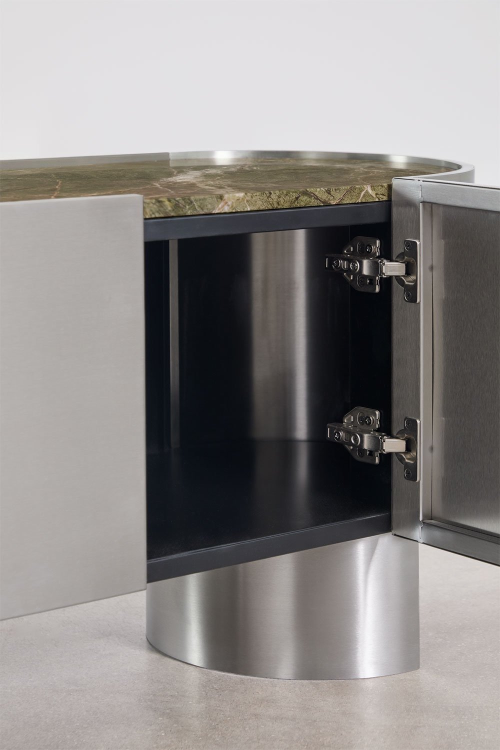 Luena 180x40 cm stainless steel TV cabinet, gallery image 4