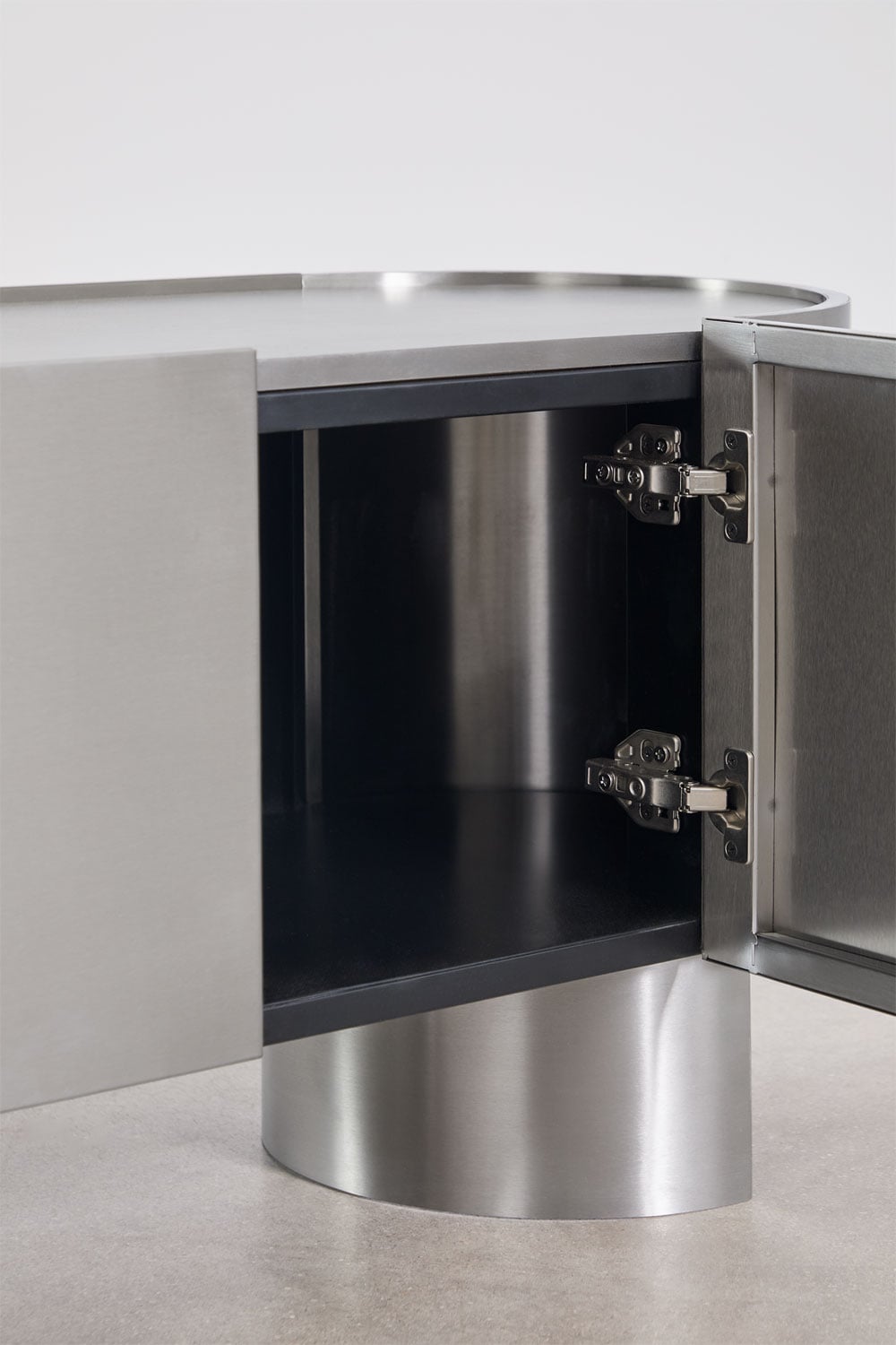 Luena 180x40 cm stainless steel TV cabinet, gallery image 6