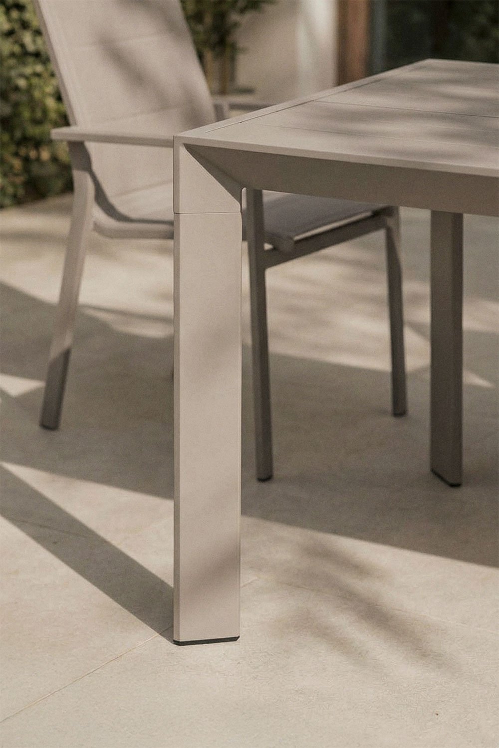 Rectangular garden table 180-240x100 cm extendable in Starmi aluminum, gallery image 3