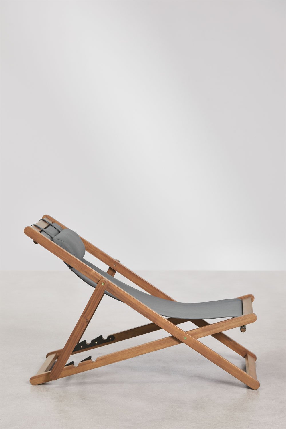 Pack of 2 folding wooden hammocks with Kardis cushion, gallery image 2