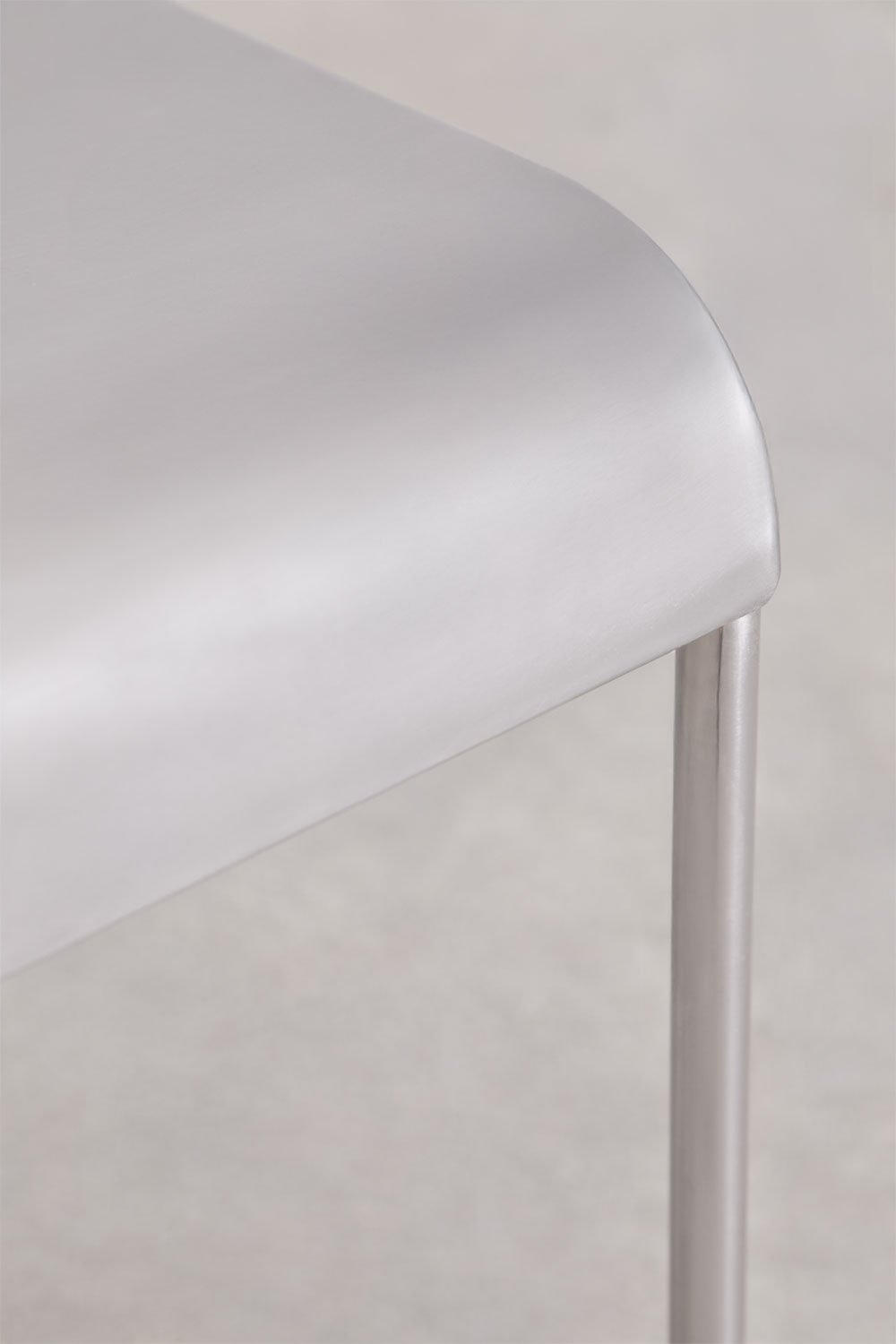 Pack of 4 Narnial stainless steel dining chairs, gallery image 5