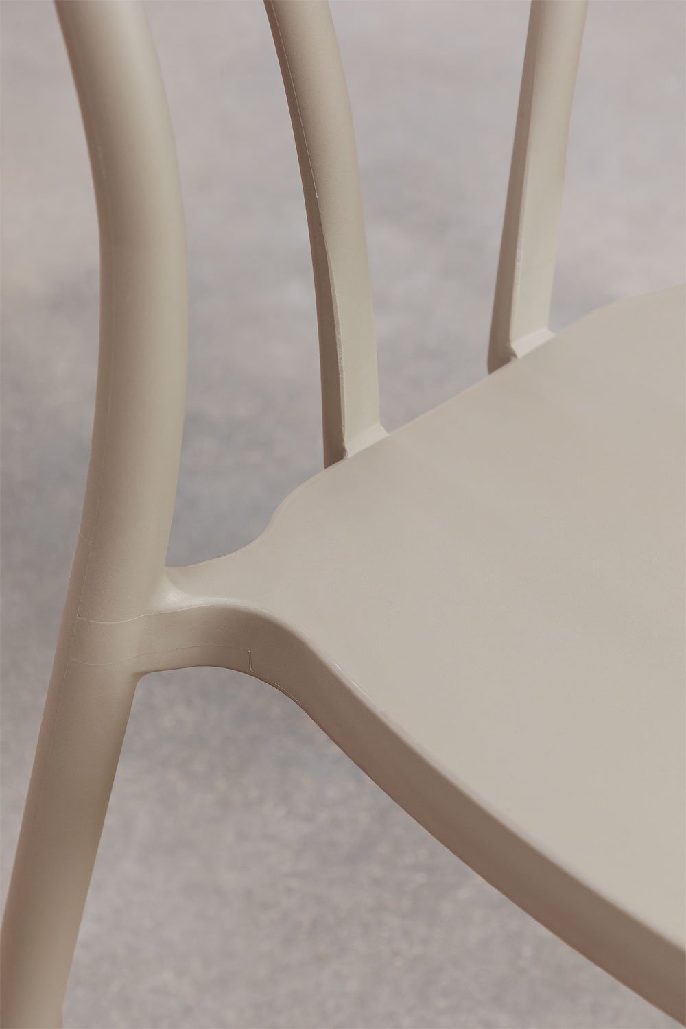 Stackable dining chair pack of 2 in polypropylene Mizzi, gallery image 5