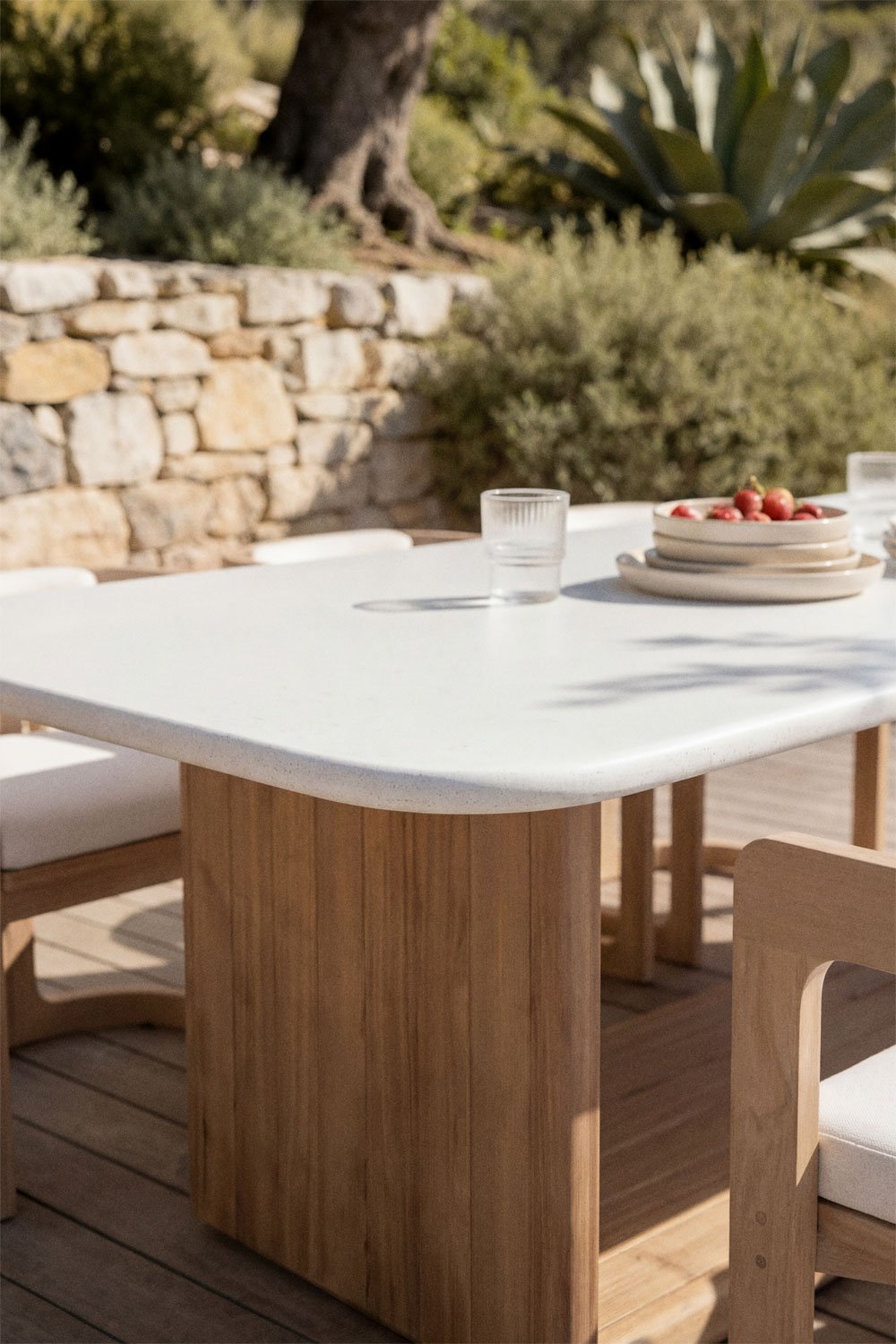 Rectangular garden table 265x120 in Siena acacia wood, gallery image 5126509