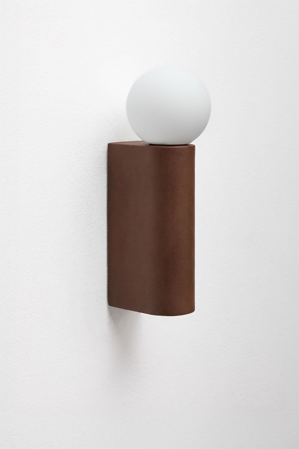 Outdoor wall sconce with crystal ball in aluminum Irvine, gallery image 1