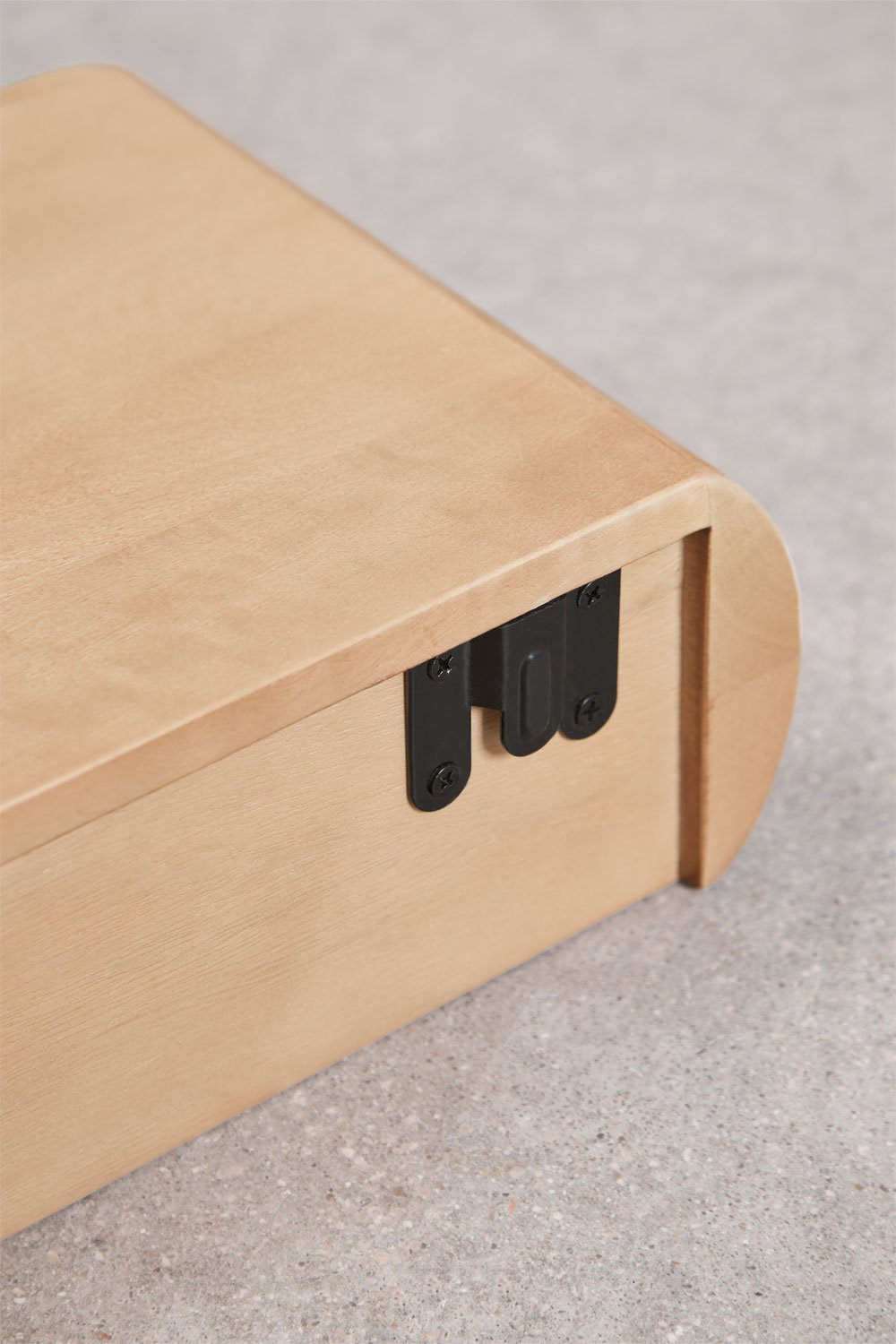 Floating rectangular bedside table 40x20 cm in Carmen wood, gallery image 8