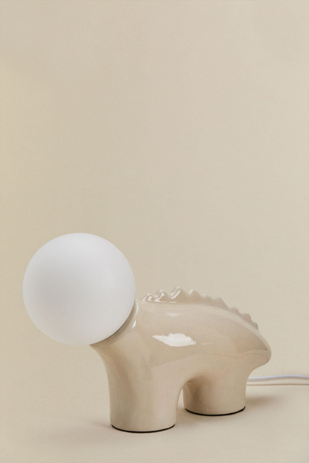 Maloa Kids ceramic table lamp with crystal ball, gallery image 1