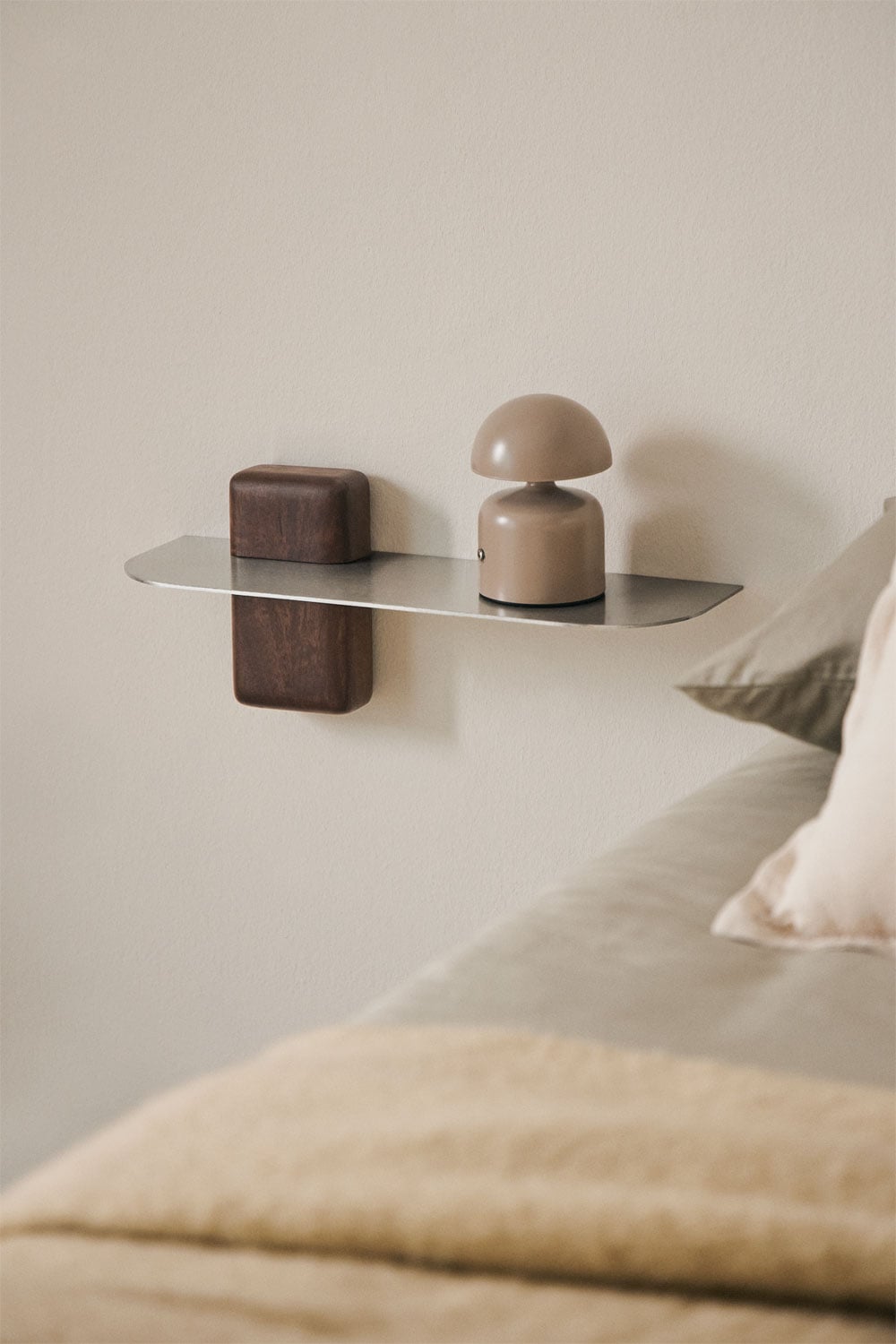 Floating nightstand 45x15 cm in Serbian stainless steel, gallery image 1