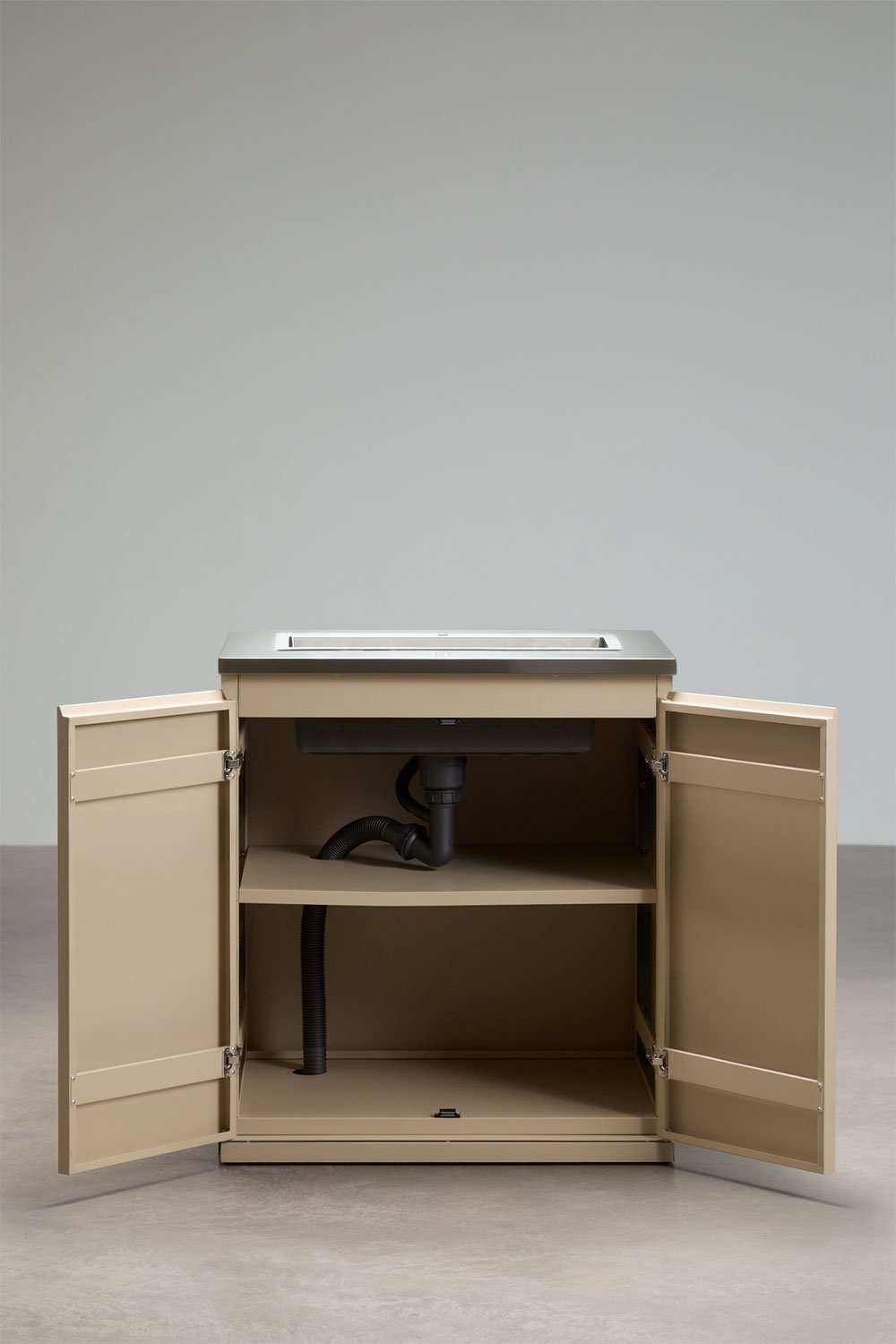 Rivana steel outdoor modular kitchen storage unit with sink, gallery image 3