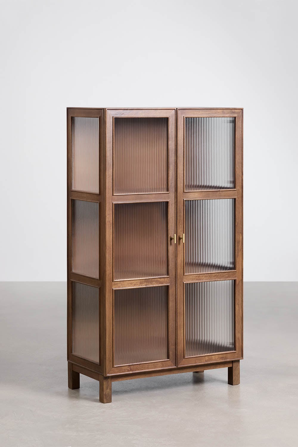 Ildara mango wood and glass display cabinet, gallery image 3