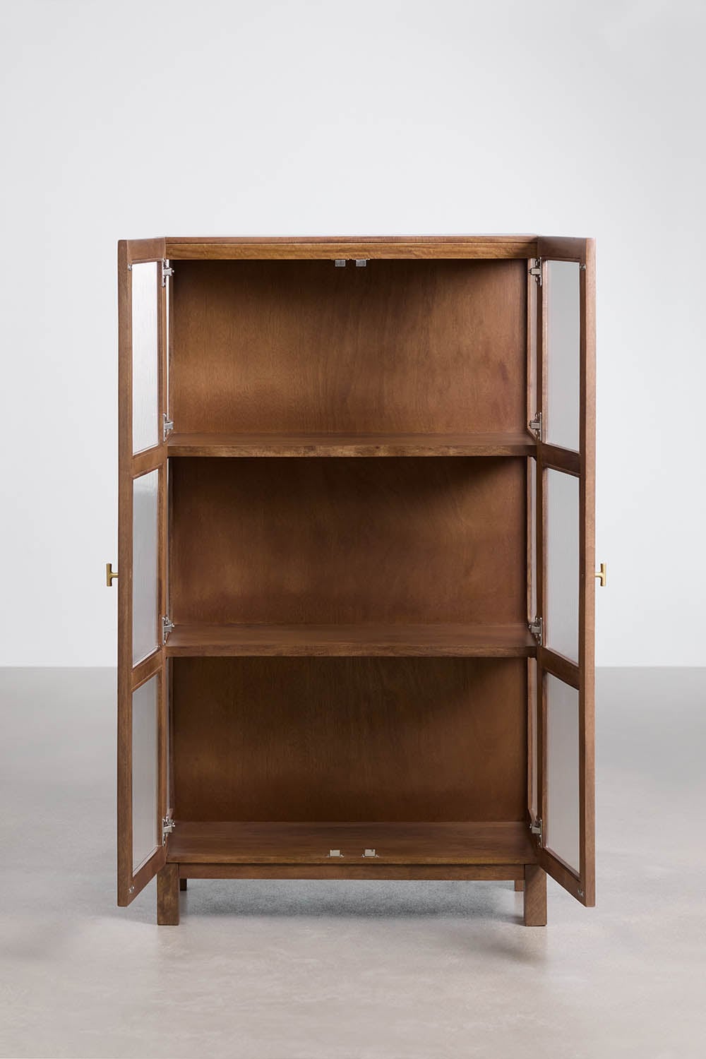 Ildara mango wood and glass display cabinet, gallery image 5