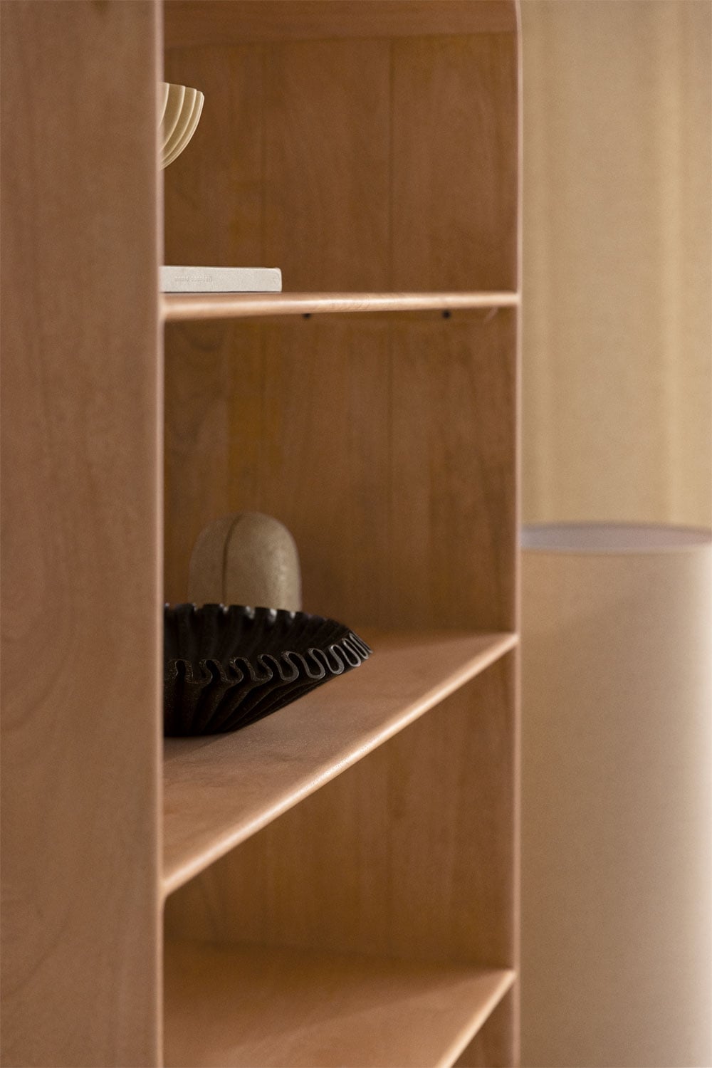 Kivalina shelf ↑190 cm in mango wood and travertine, gallery image 2