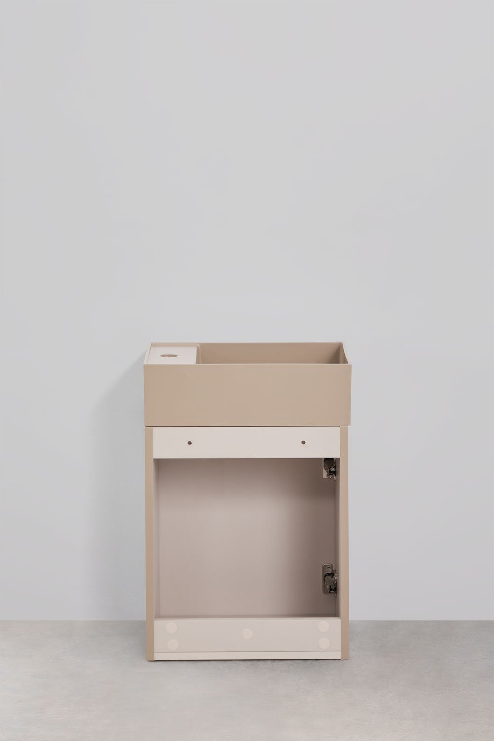 Suspended bathroom furniture set 40x25 cm in wood with integrated sink Abigail, gallery image 6