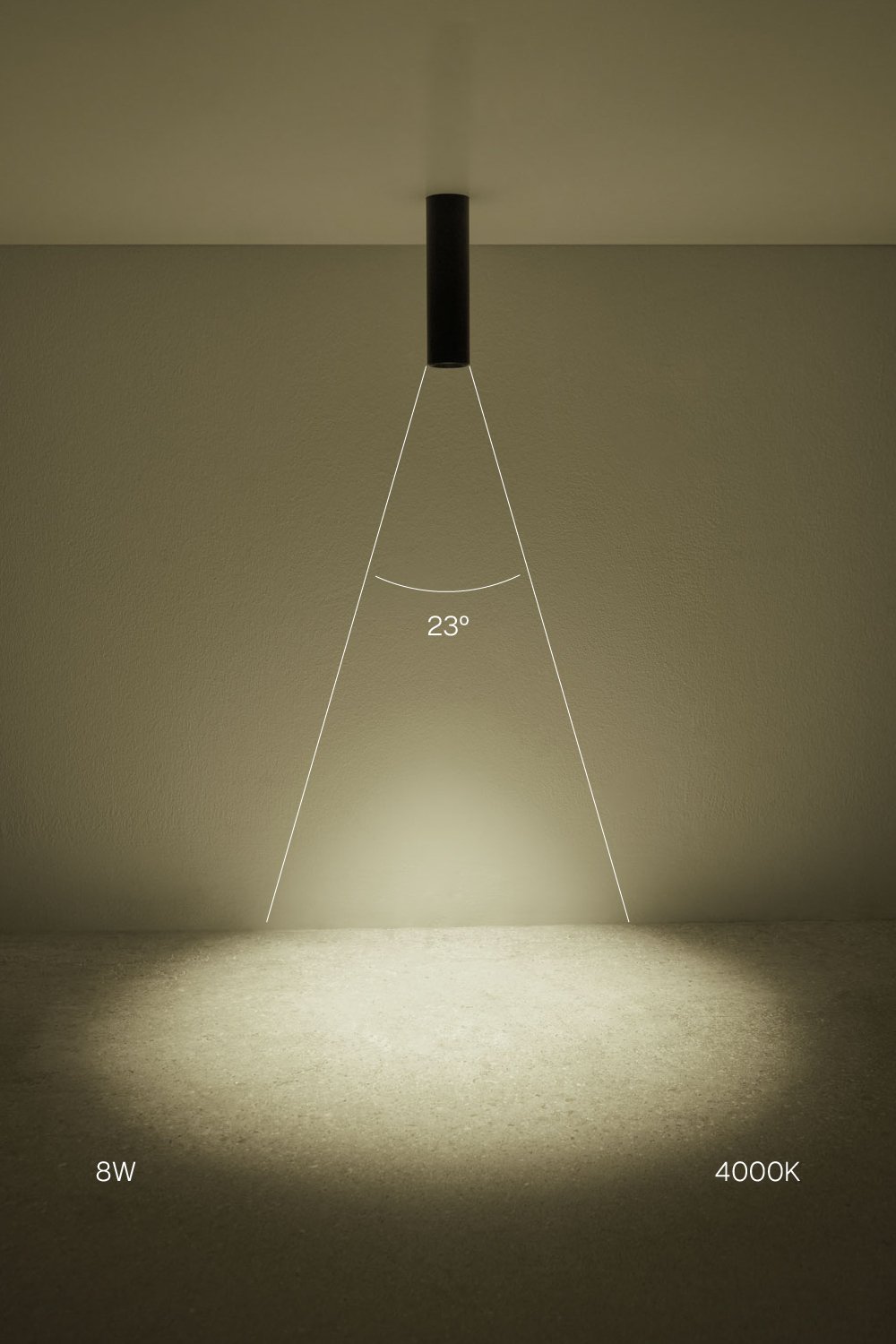 Round surface-mounted LED ceiling light in aluminum Luisiana, imagen de galeria 2