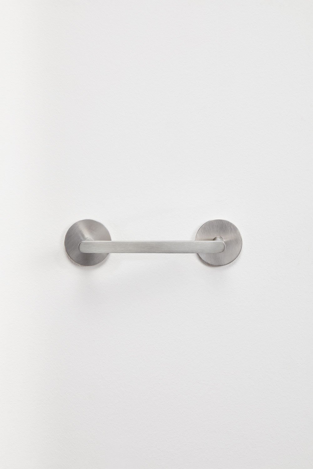 Brushed grey stainless steel toilet roll holder Caldrumi, gallery image 3