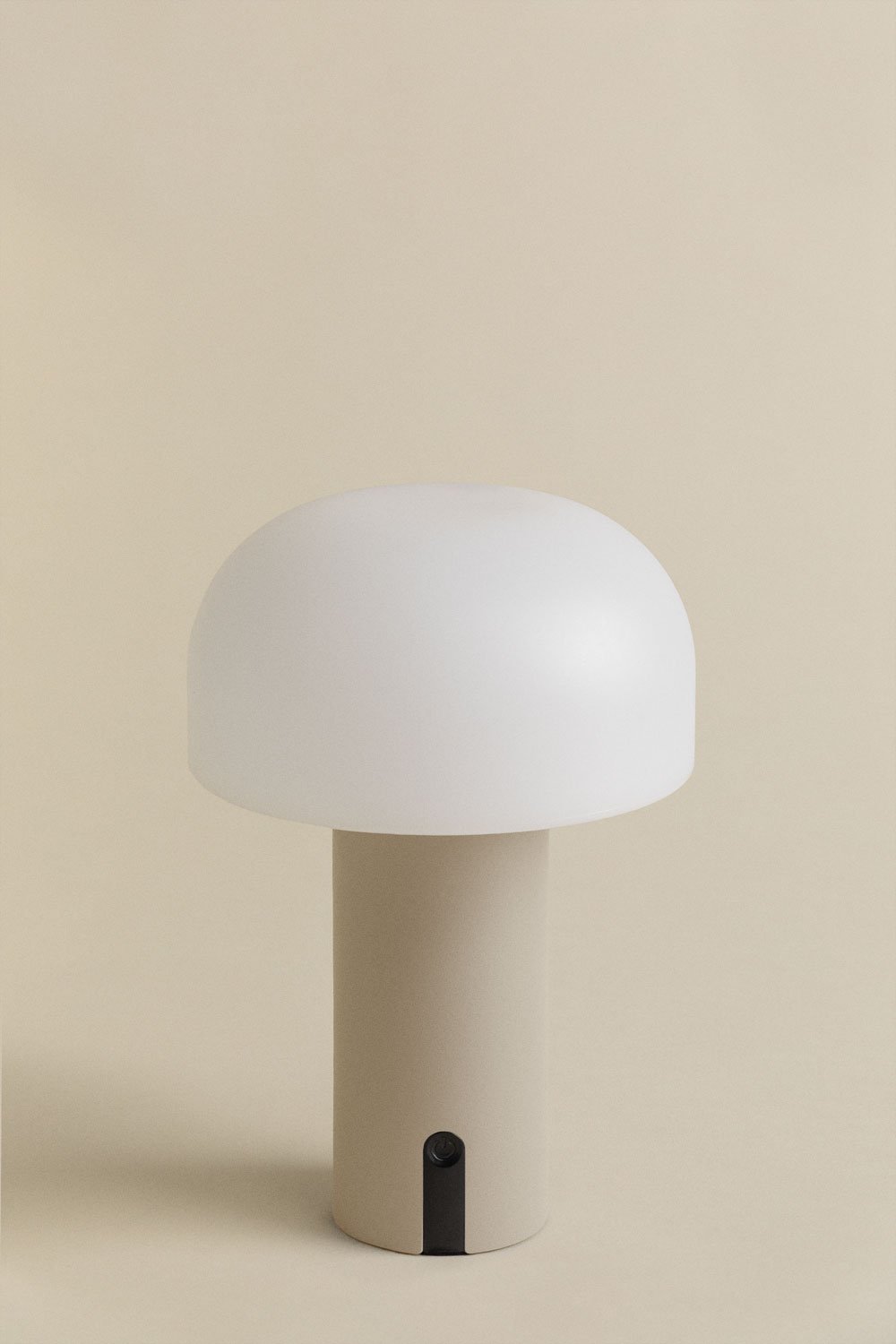 Wireless LED outdoor table lamp in polyethylene and iron Jadzia, gallery image 2