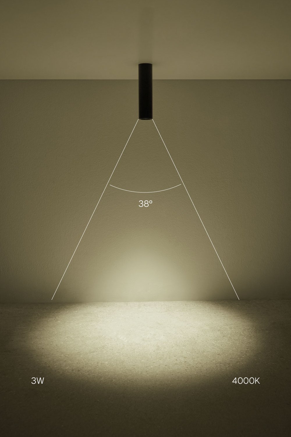 Round Ø4 cm surface-mounted LED ceiling light in aluminum Luisiana, imagen de galeria 2
