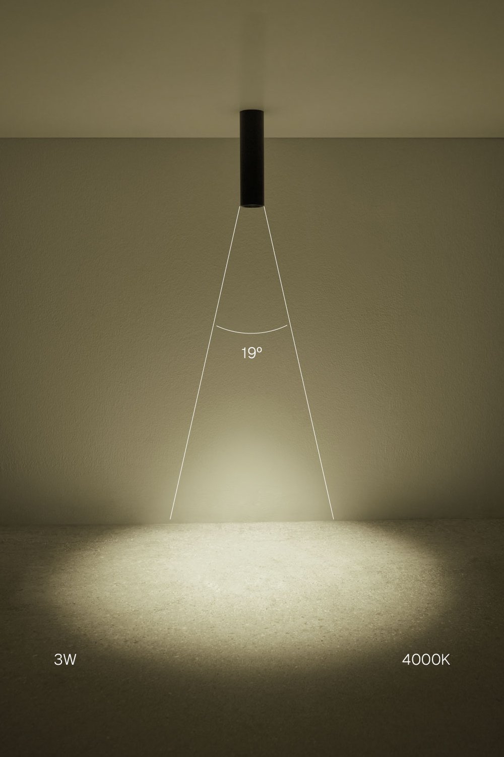 Round Ø4 cm surface-mounted LED ceiling light in aluminum Luisiana, imagen de galeria 2
