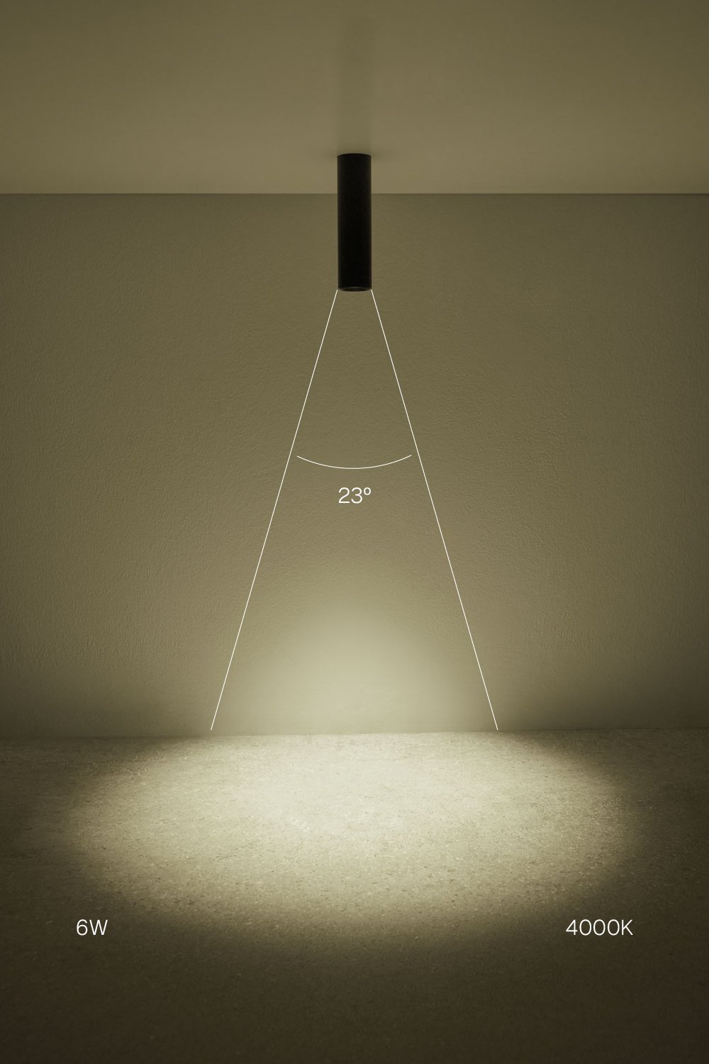 Round Ø5.7 cm surface LED ceiling light in aluminum Luisiana, imagen de galeria 2