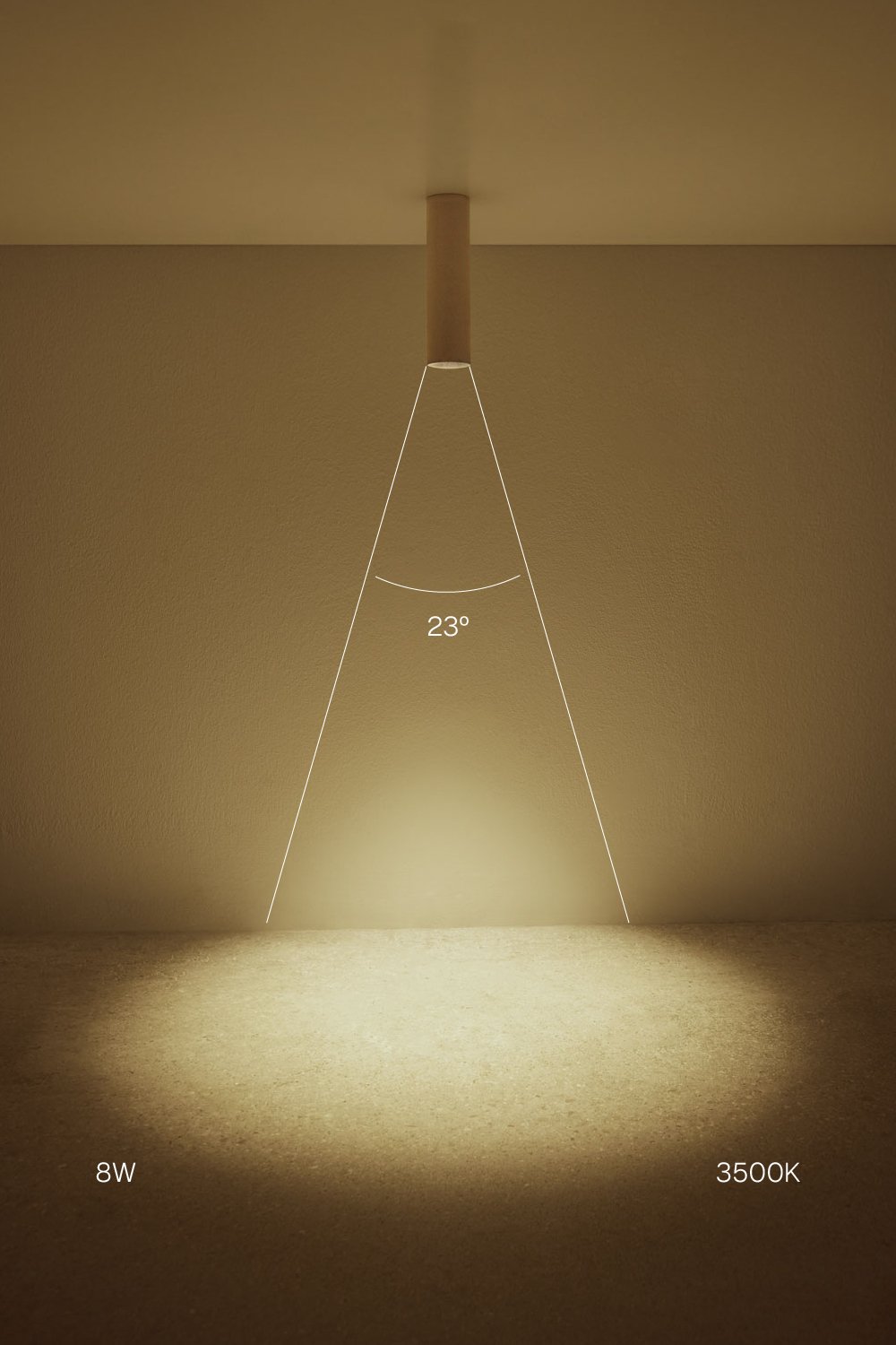 Round Ø7.2 cm surface-mounted LED ceiling light in Luisiana aluminum, imagen de galeria 2