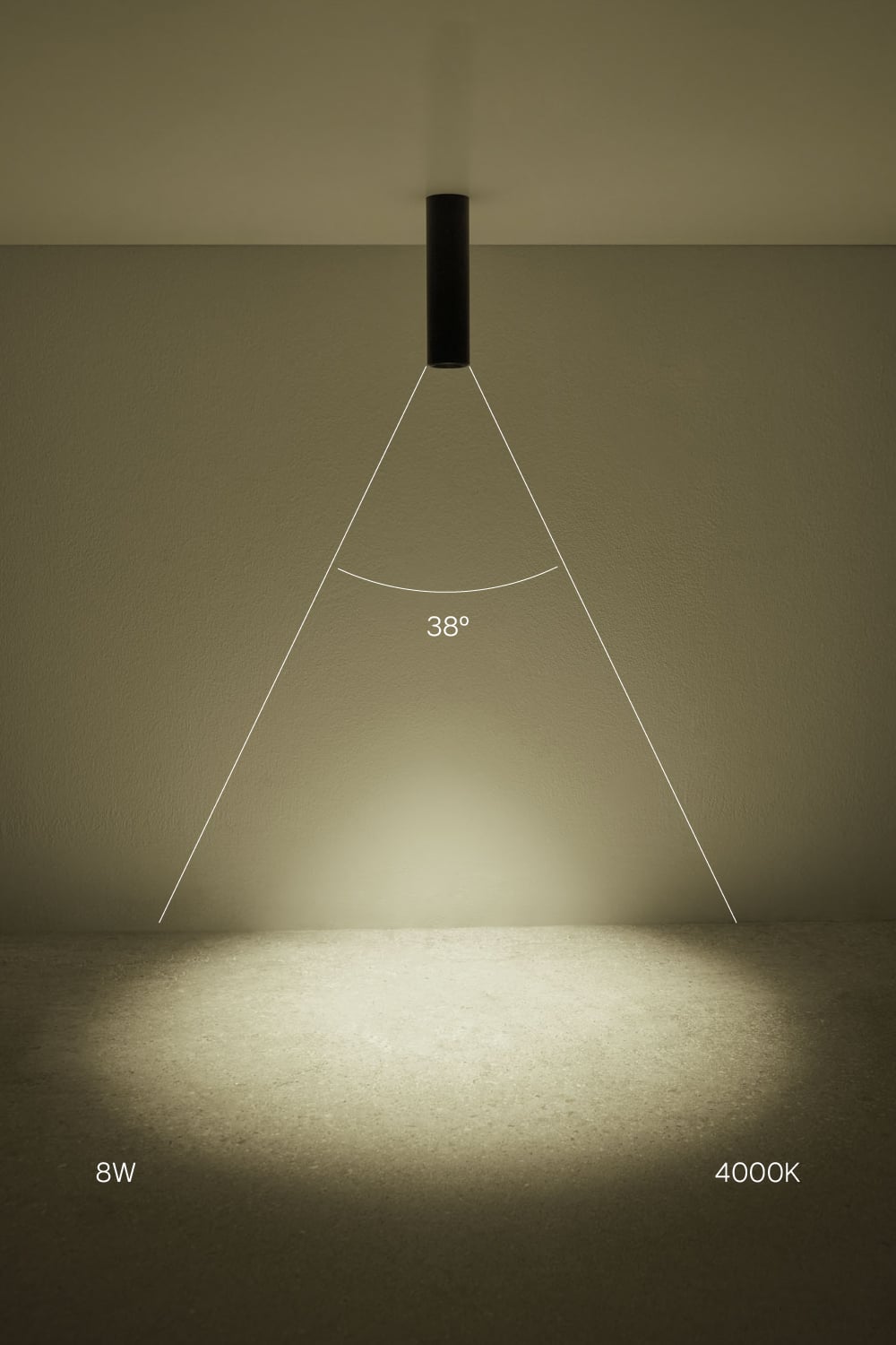 Round Ø7.2 cm surface-mounted LED ceiling light in Luisiana aluminum, imagen de galeria 2