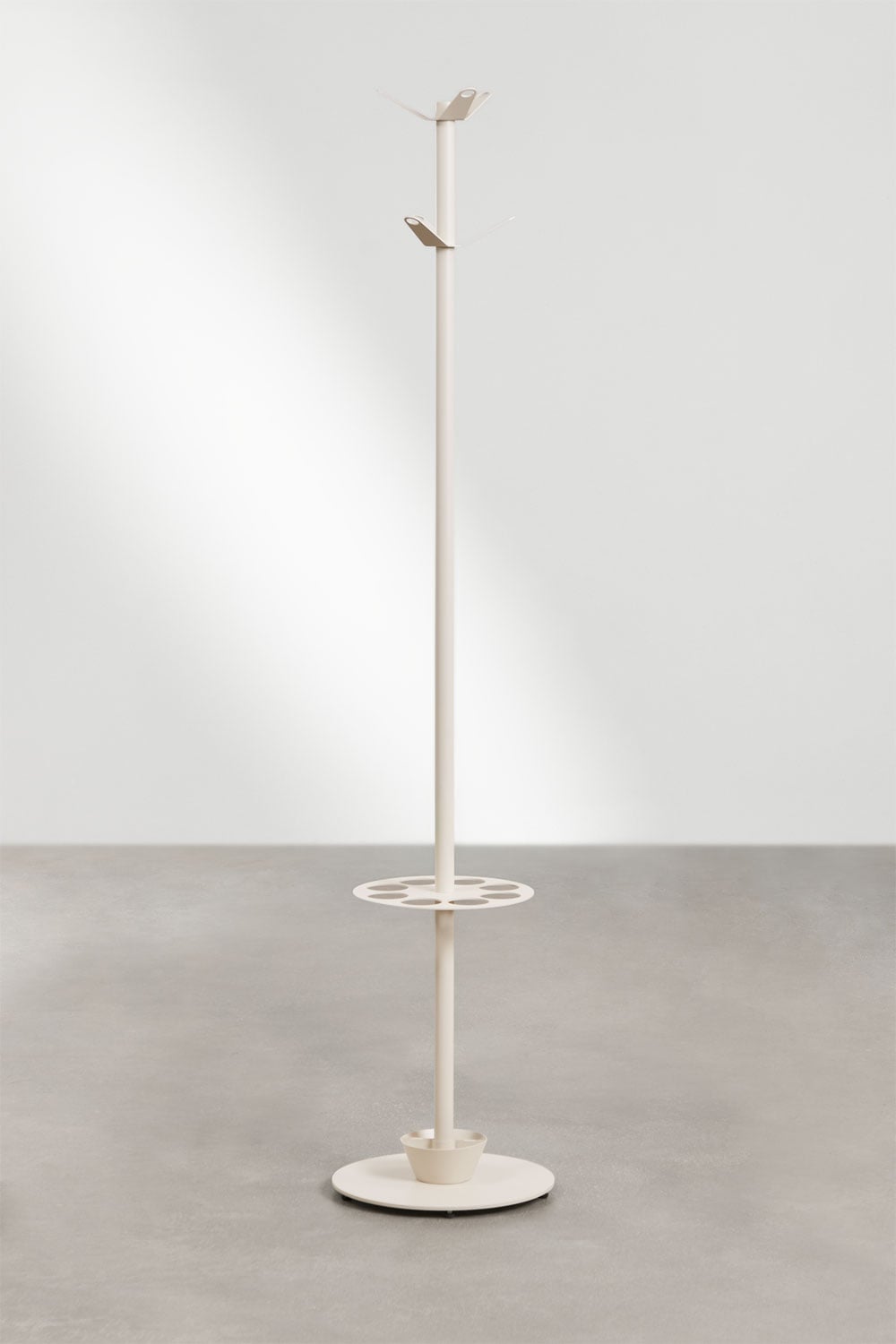 Ercilia iron standing coat rack with umbrella stand, gallery image 3