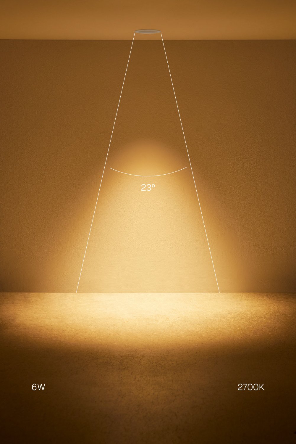 Downlight LED recessed frameless trimless round Ø5.3 cm in Luisiana aluminum, imagen de galeria 2