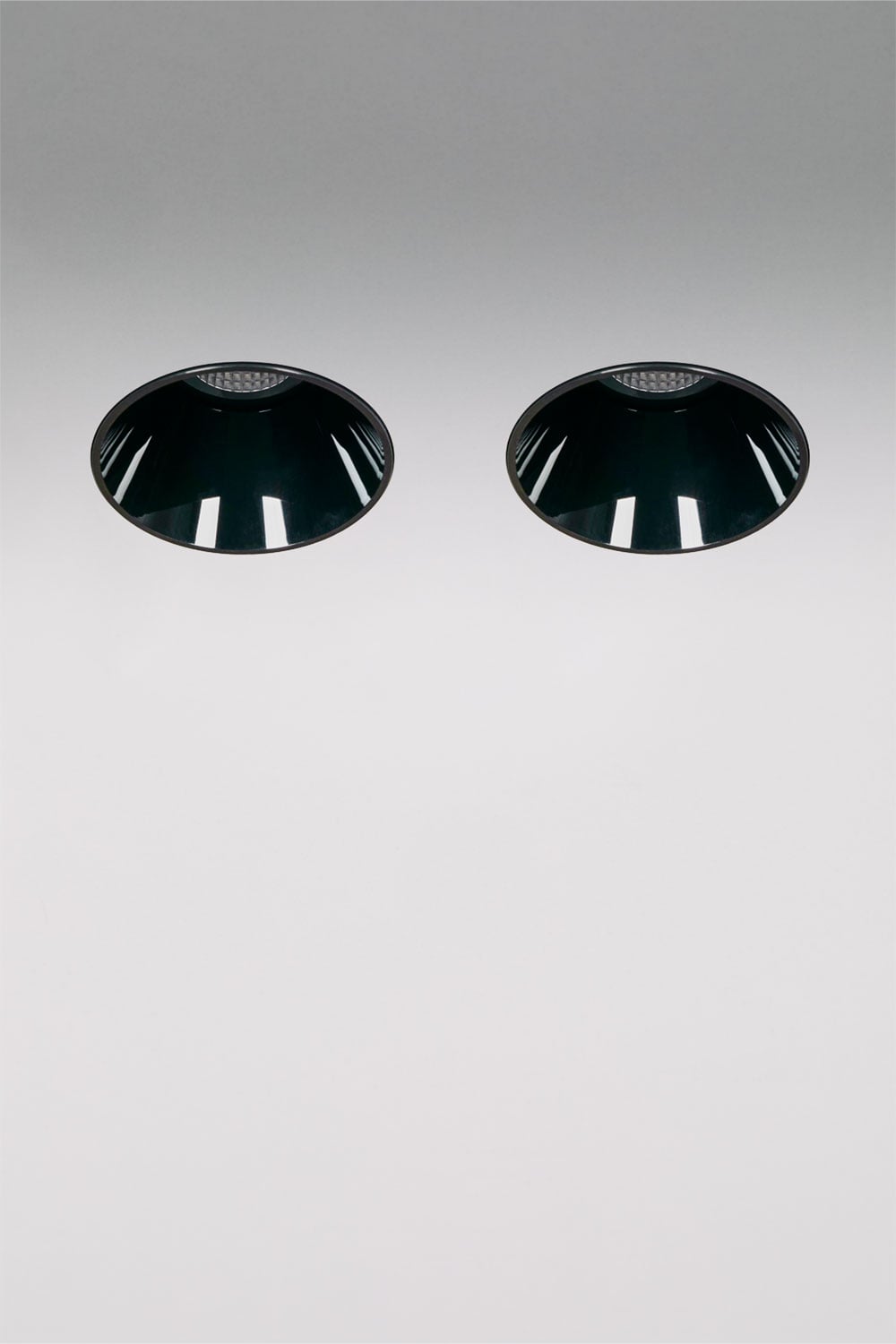 Pack of 2 recessed LED downlights, frameless, round, Ø6.8 cm, in aluminum Luisiana, imagen de galeria 1