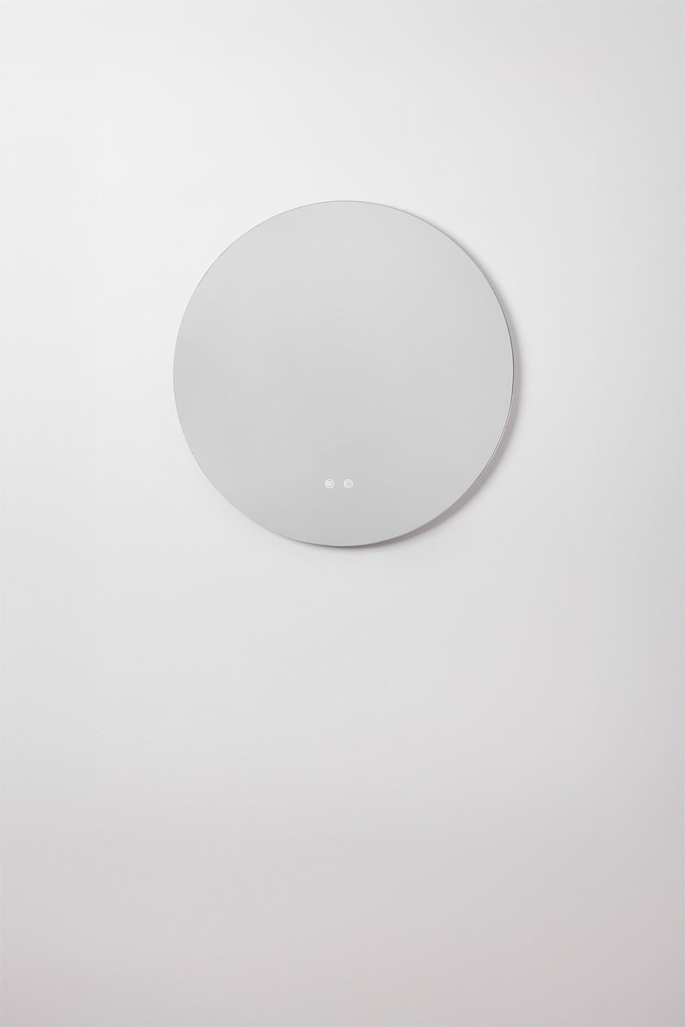 Round wall mirror for bathroom with LED light and anti-fog Riben, gallery image 2