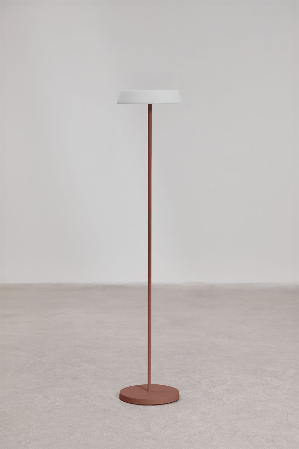 Ulenia wireless LED solar floor lamp for outdoor use in polyethylene and iron, gallery image 2