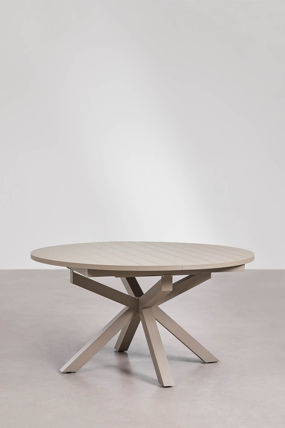 145-200x145 cm extendable aluminum Barces table set and 6 folding Melida steel director garden chairs, gallery image 3
