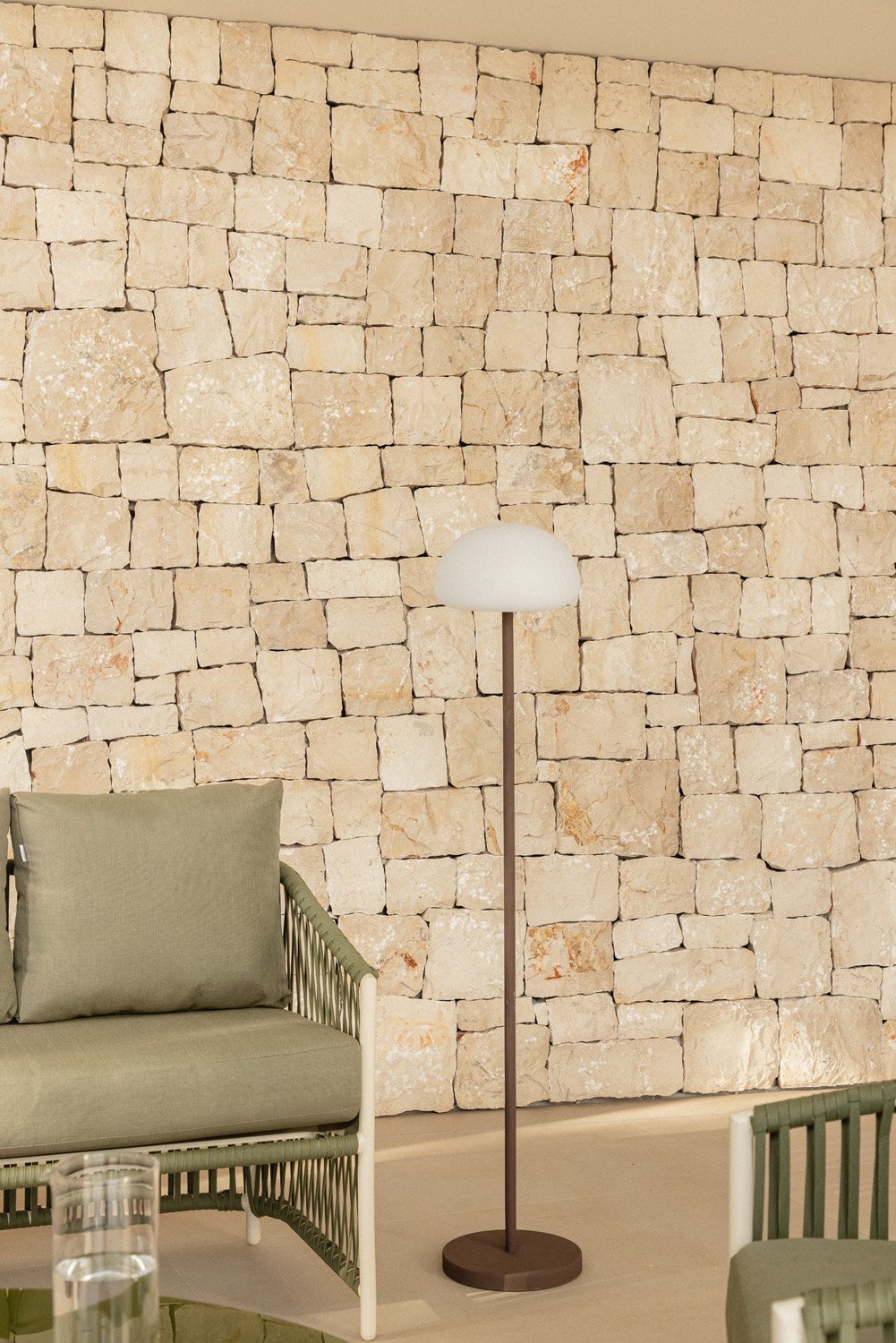 Wireless LED Outdoor Floor Lamp in Iron Zeliro, gallery image 1