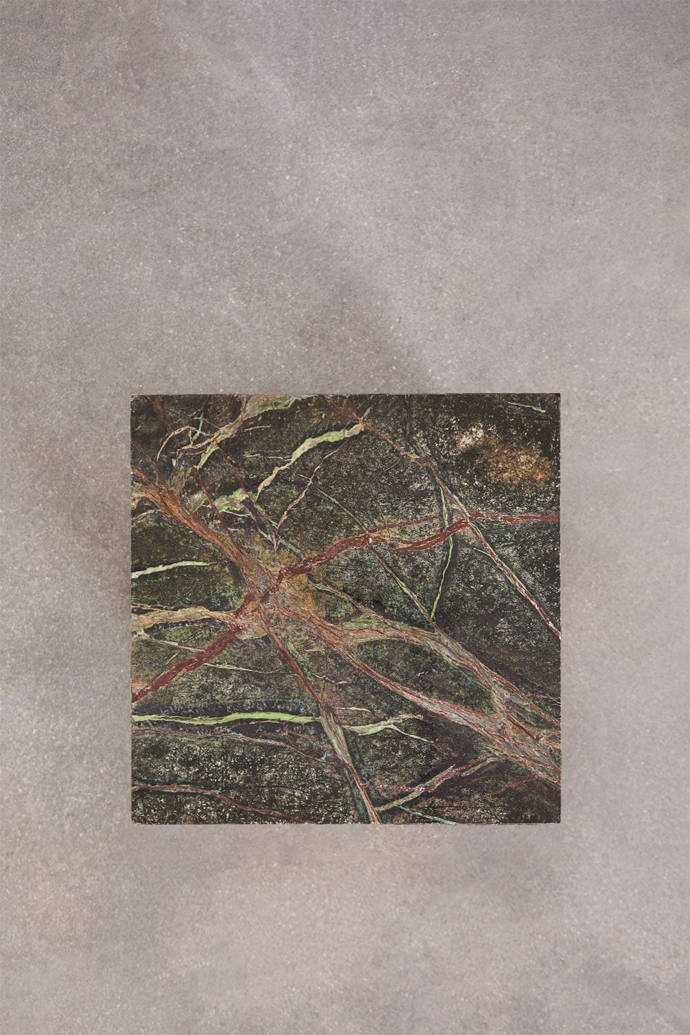 Square bedside table 35x35 cm in natural Aluret stone, gallery image 4