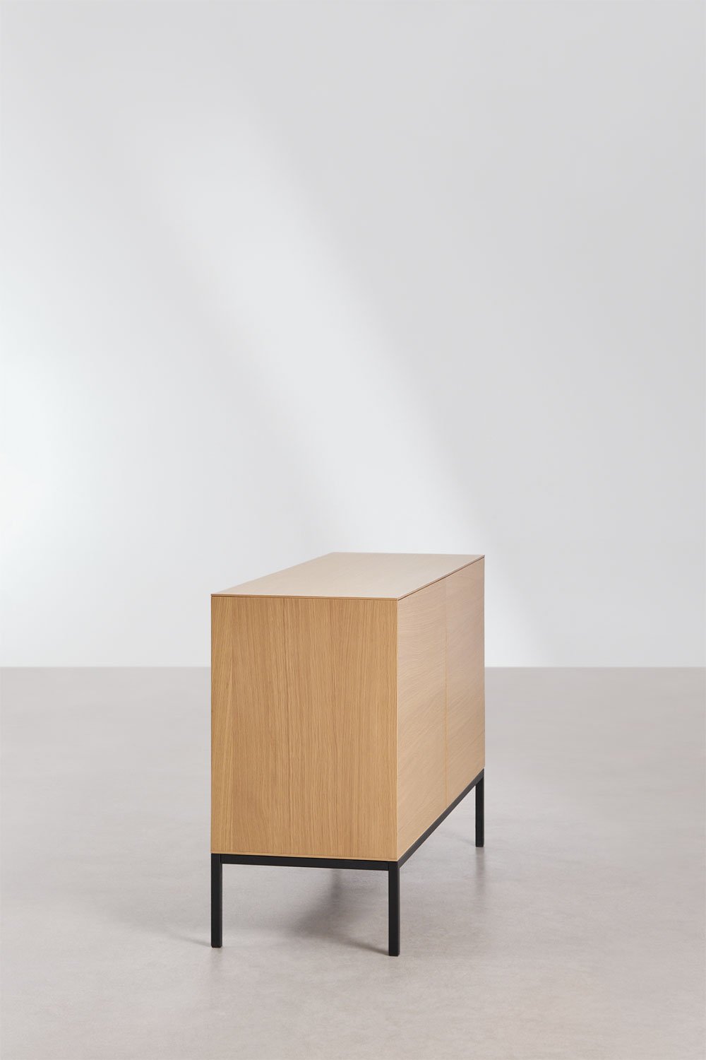Rectangular sideboard 120x40 cm in MDF and Bromley oak veneer, gallery image 2