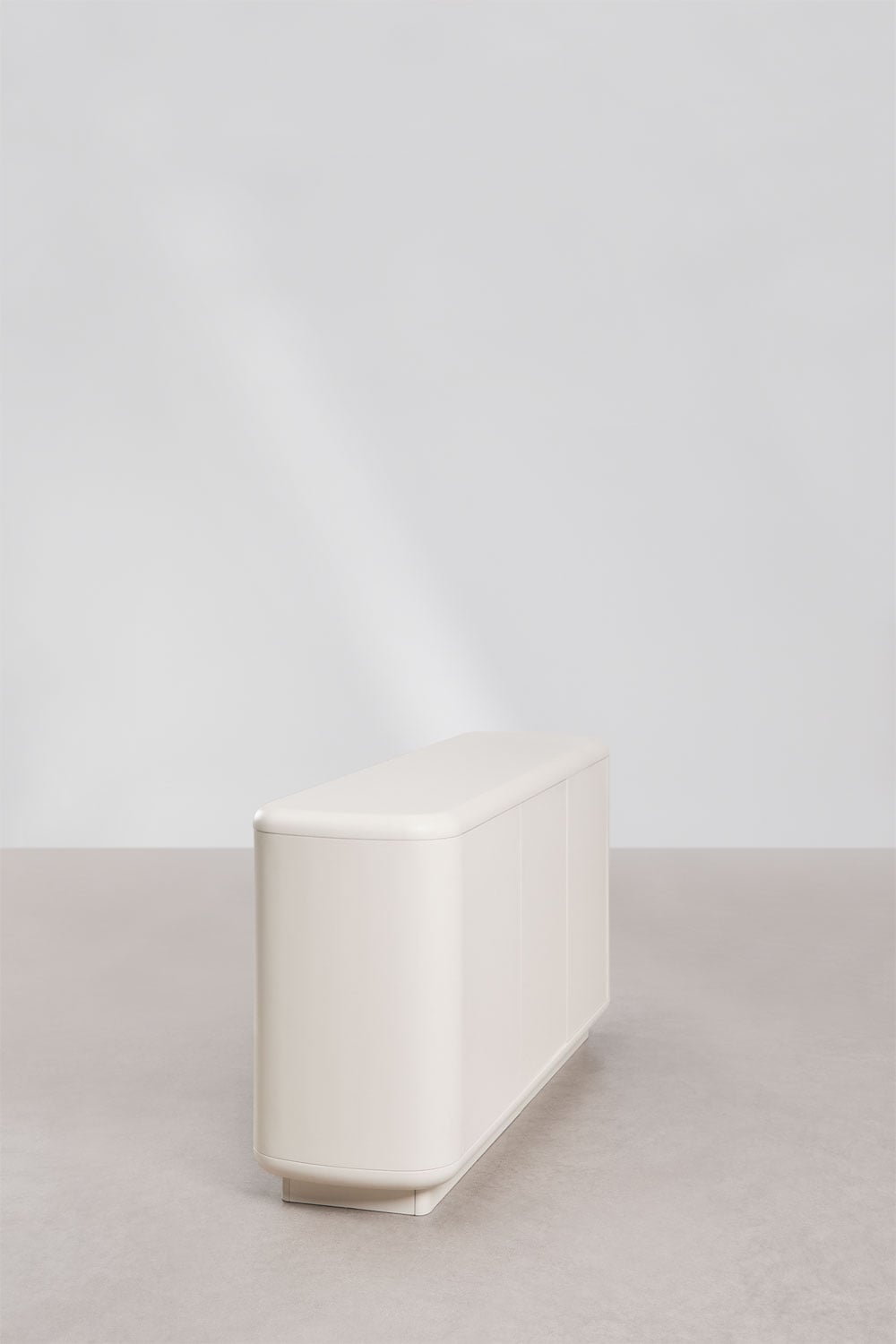 Rectangular sideboard 150x40 cm in gardenia white MDF Cixila, gallery image 2