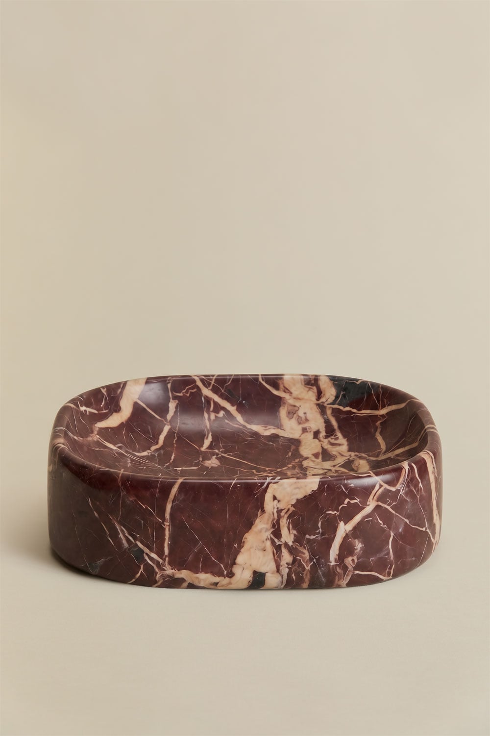 Square washbasin 40x40 cm in Francesca marble, gallery image 2