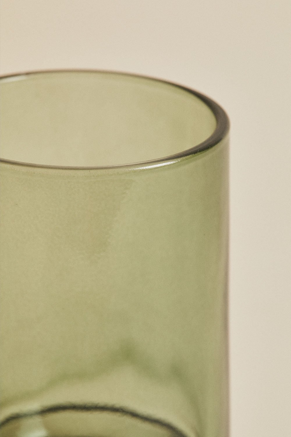 Bathroom set in deep olive green glass Helmont, gallery image 4
