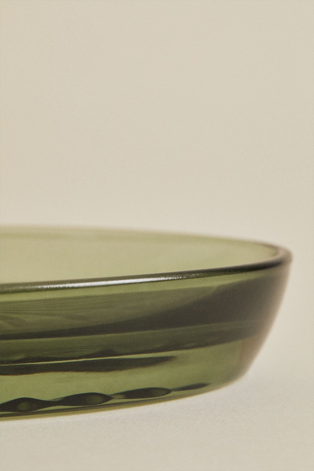 Bathroom set in deep olive green glass Helmont, gallery image 5