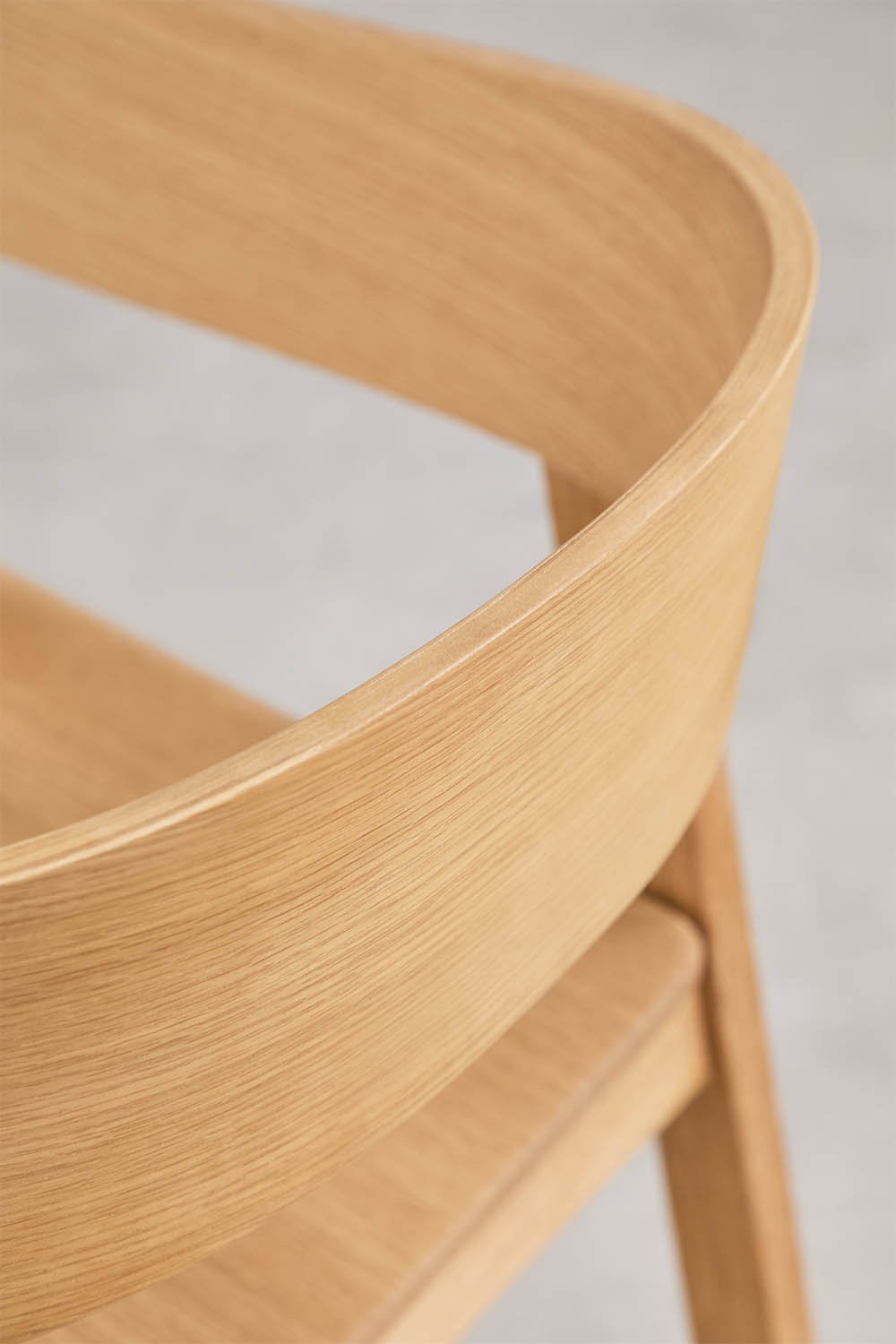 Olsen oak wood dining chair with armrests, gallery image 5