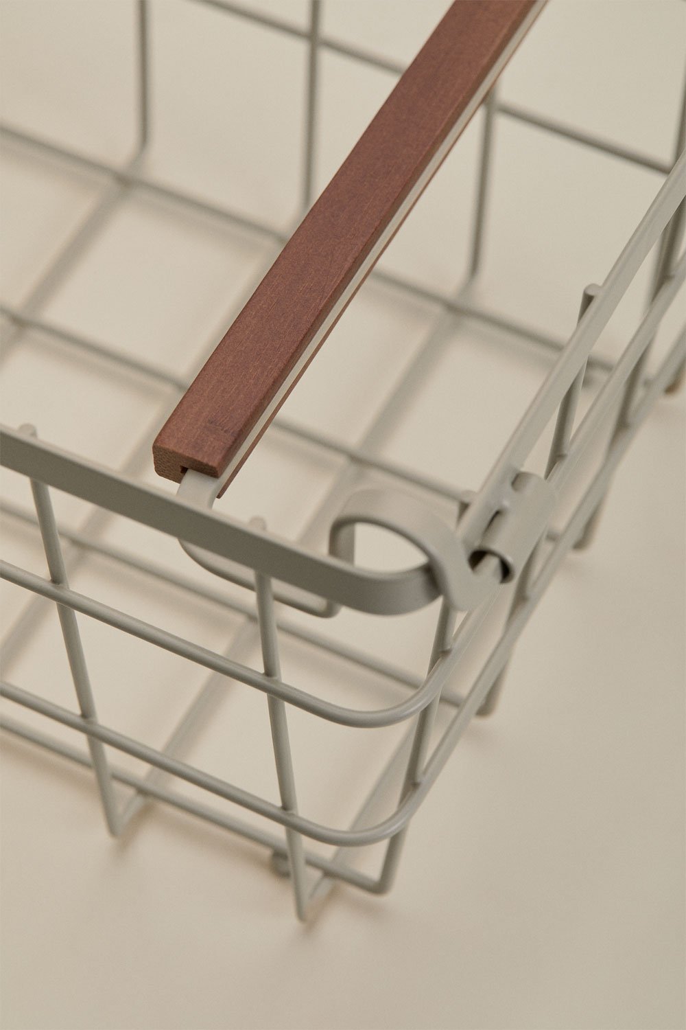 Ainela iron and rubberwood storage basket, gallery image 6